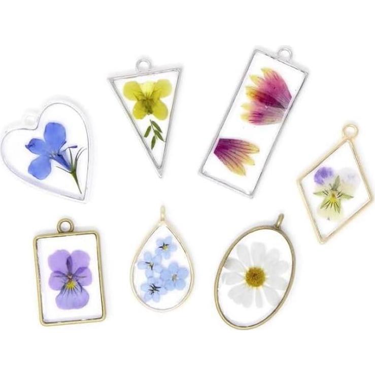 50 Piezas Marco Bezel Abierto Rectangular Plateado Adabele