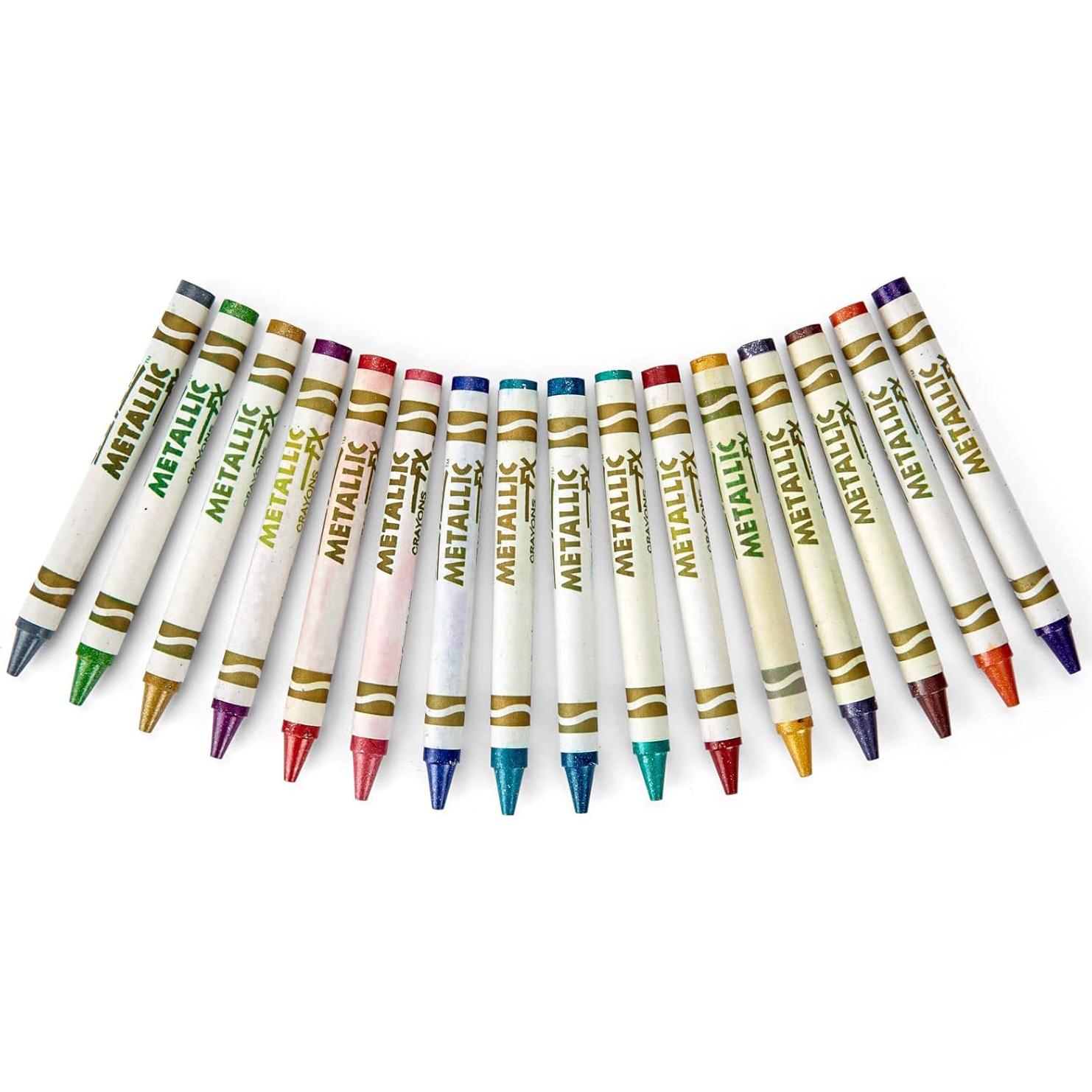 Crayones Metálicos Crayola 16 Colores Brillantes No Tóxicos