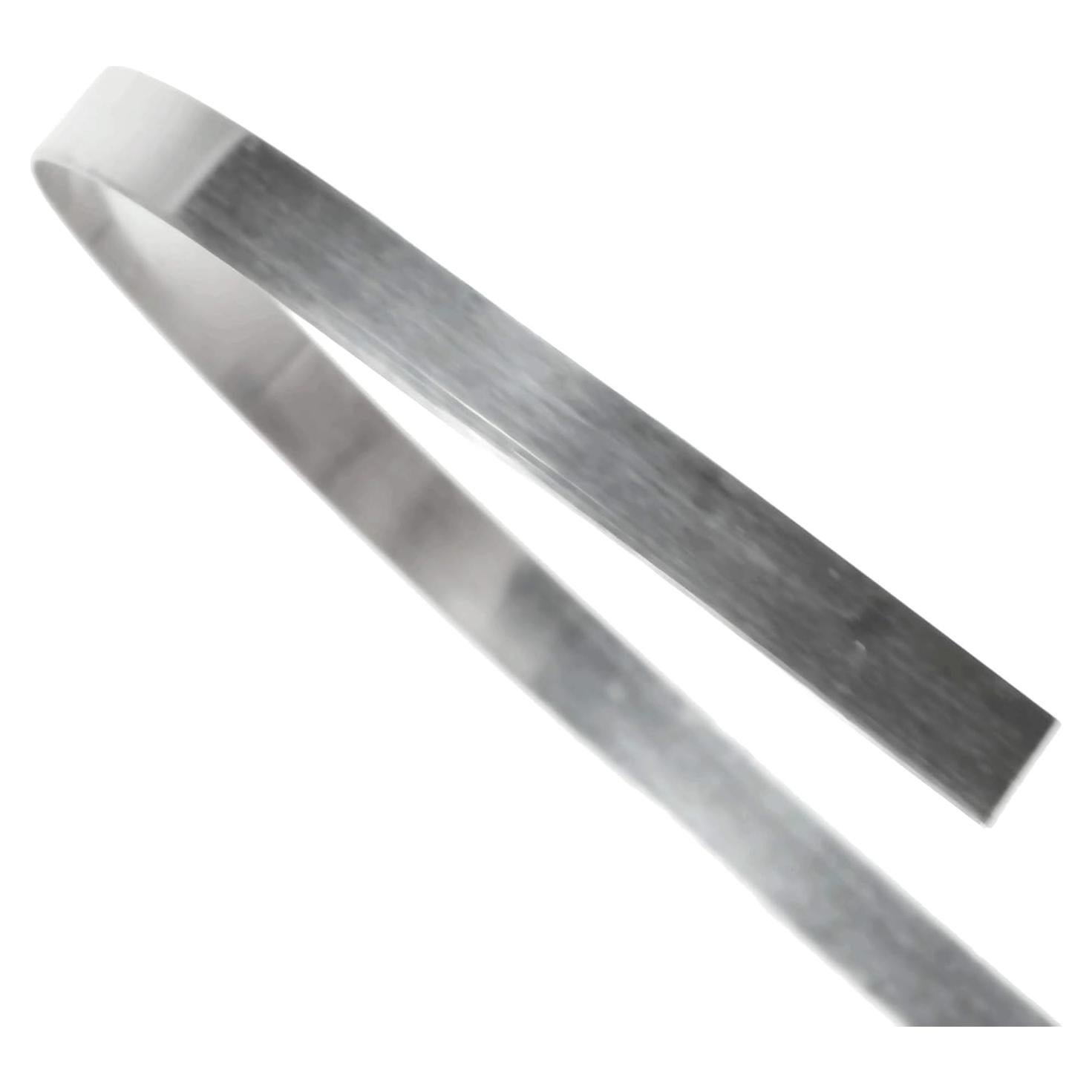 Alambre de Bezel 5mm 30 Gauge Plata Fina .999 30.48cm uGems