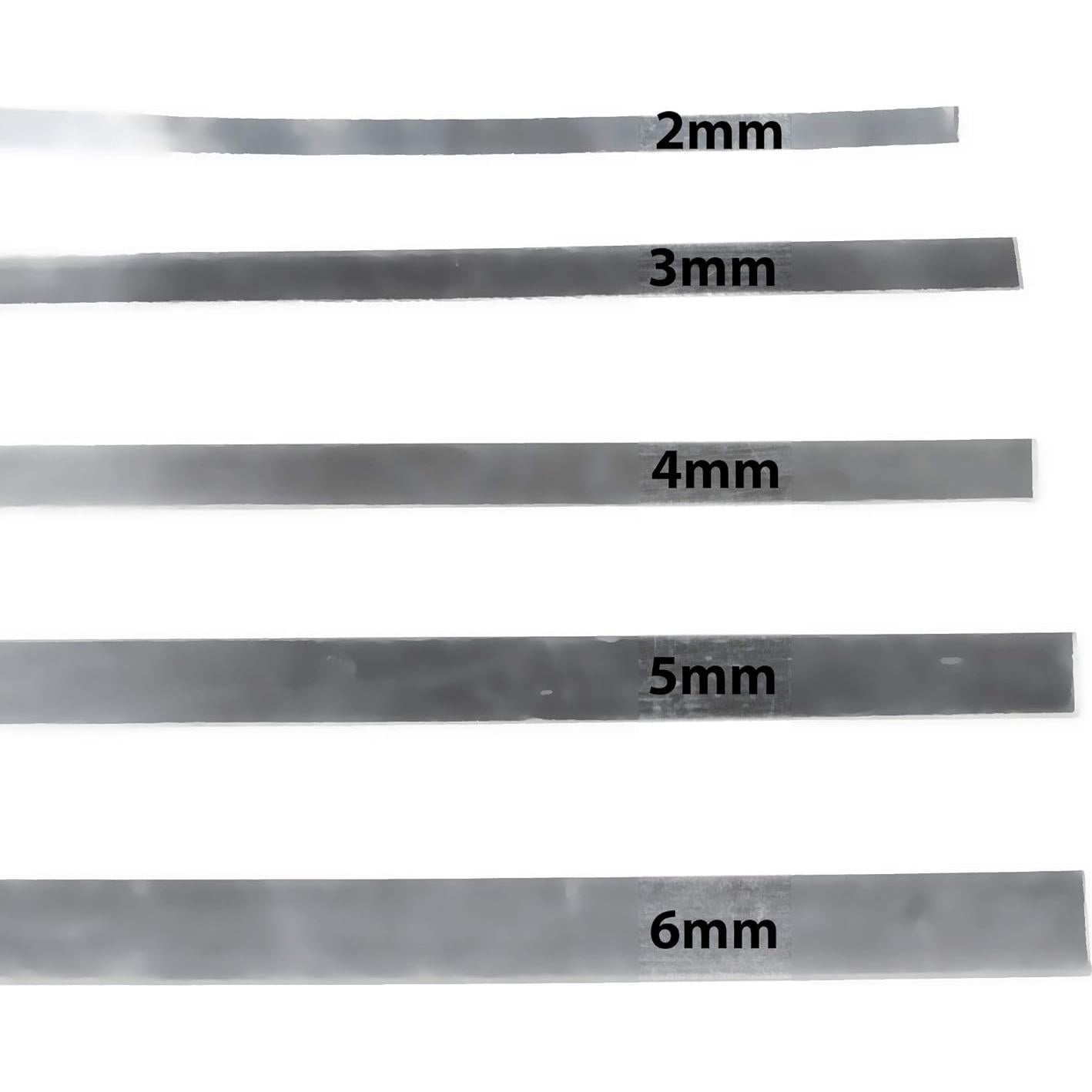 Alambre de Bezel 5mm 30 Gauge Plata Fina .999 30.48cm uGems