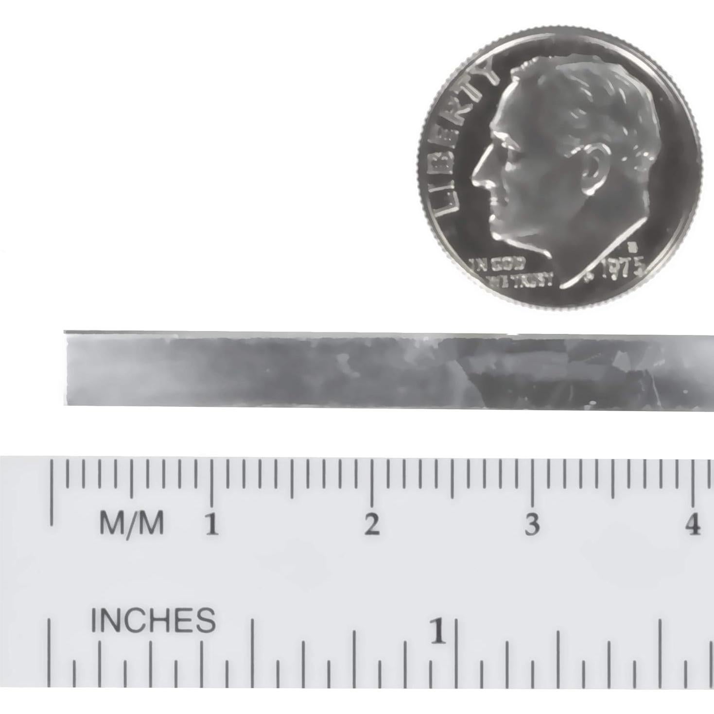 Alambre de Bezel 5mm 30 Gauge Plata Fina .999 30.48cm uGems