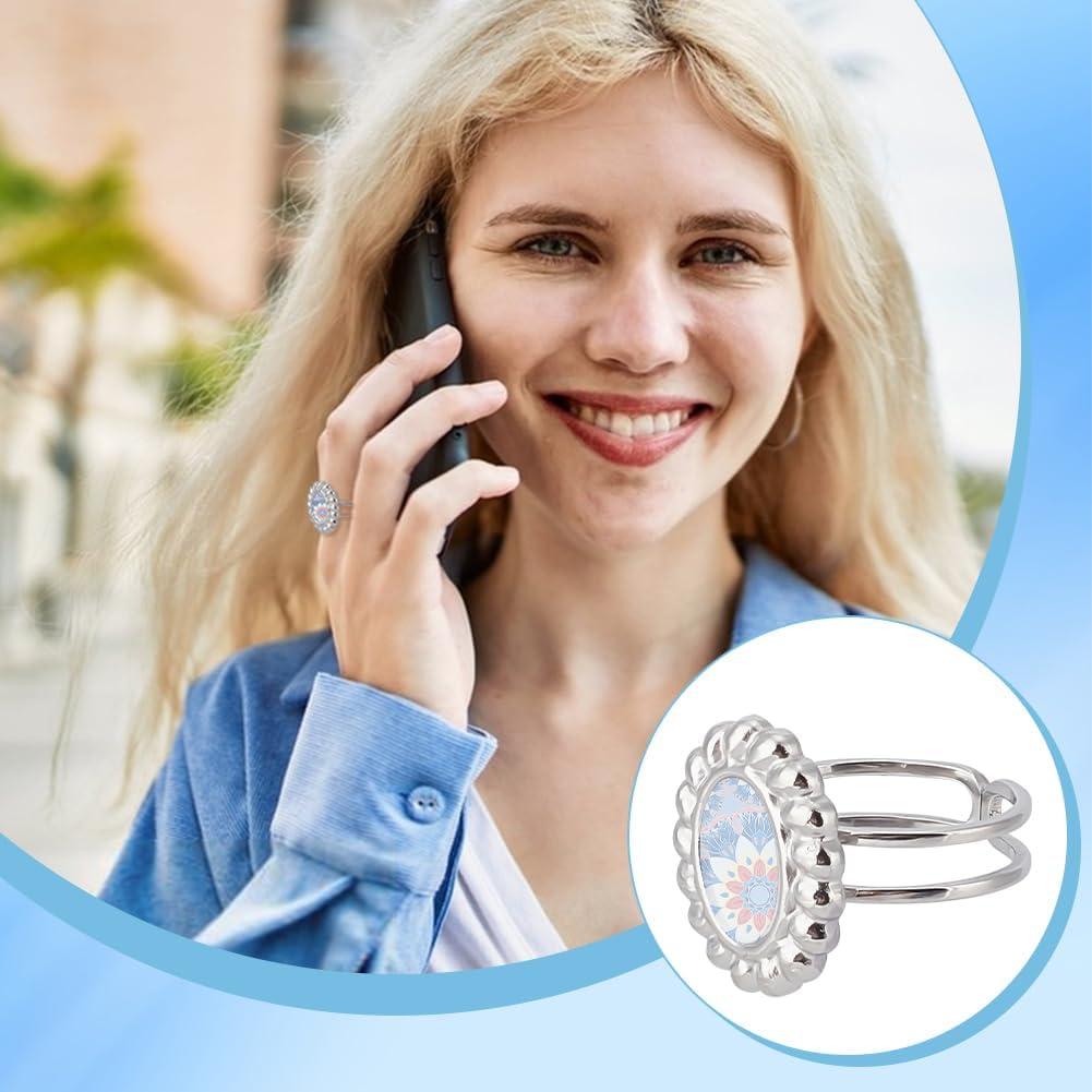 Bases de Anillo Ovaladas 8Pcs Acero Inoxidable UNICRAFTALE