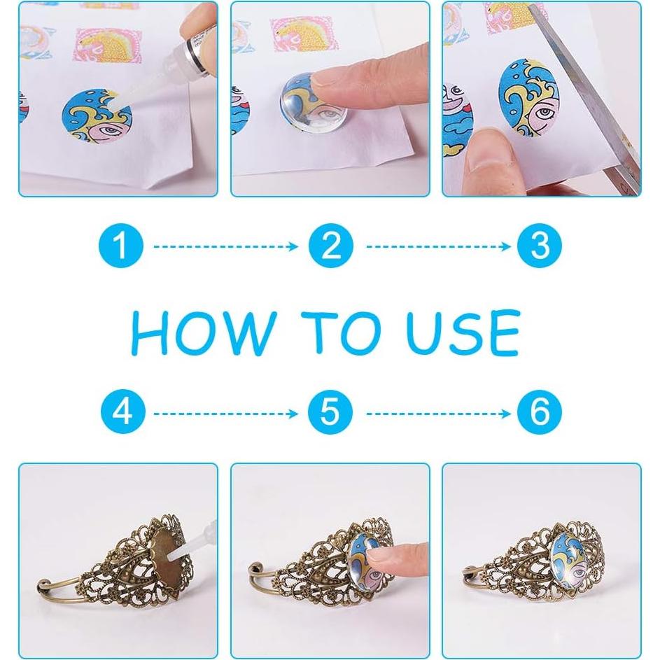 Pulsera Ajustable PH PandaHall con Bezel Ovalado 25x18mm