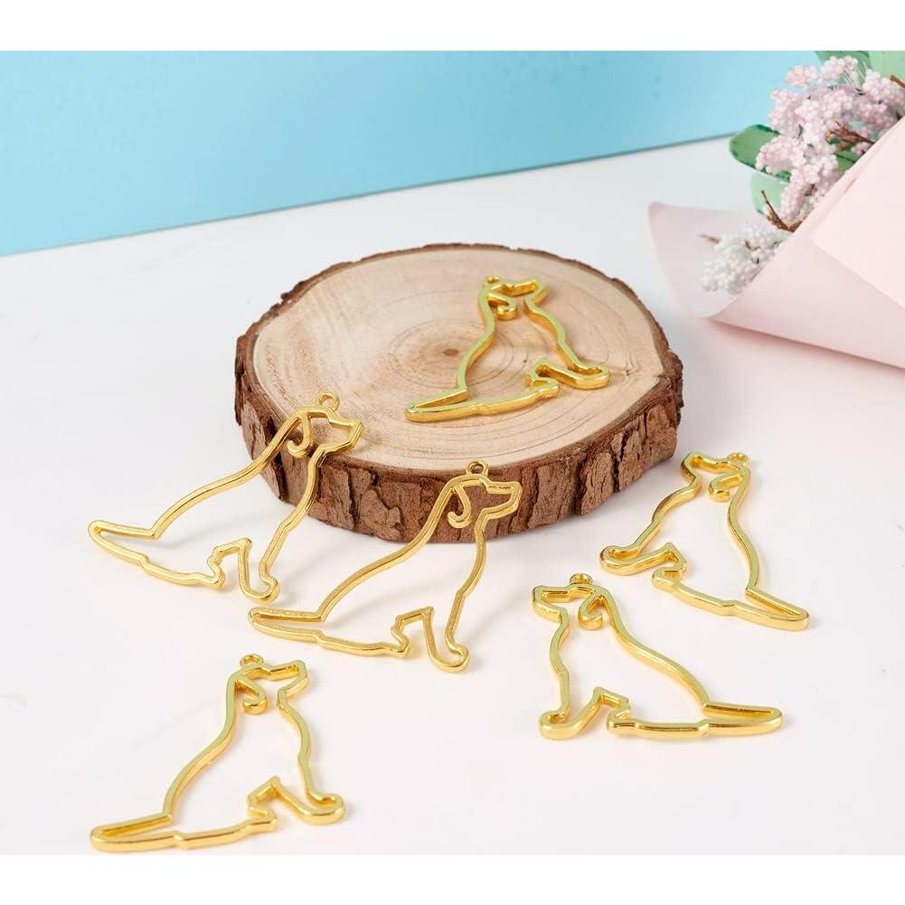 20 Colgantes de Perro Sentado Fashewelry para Joyería DIY