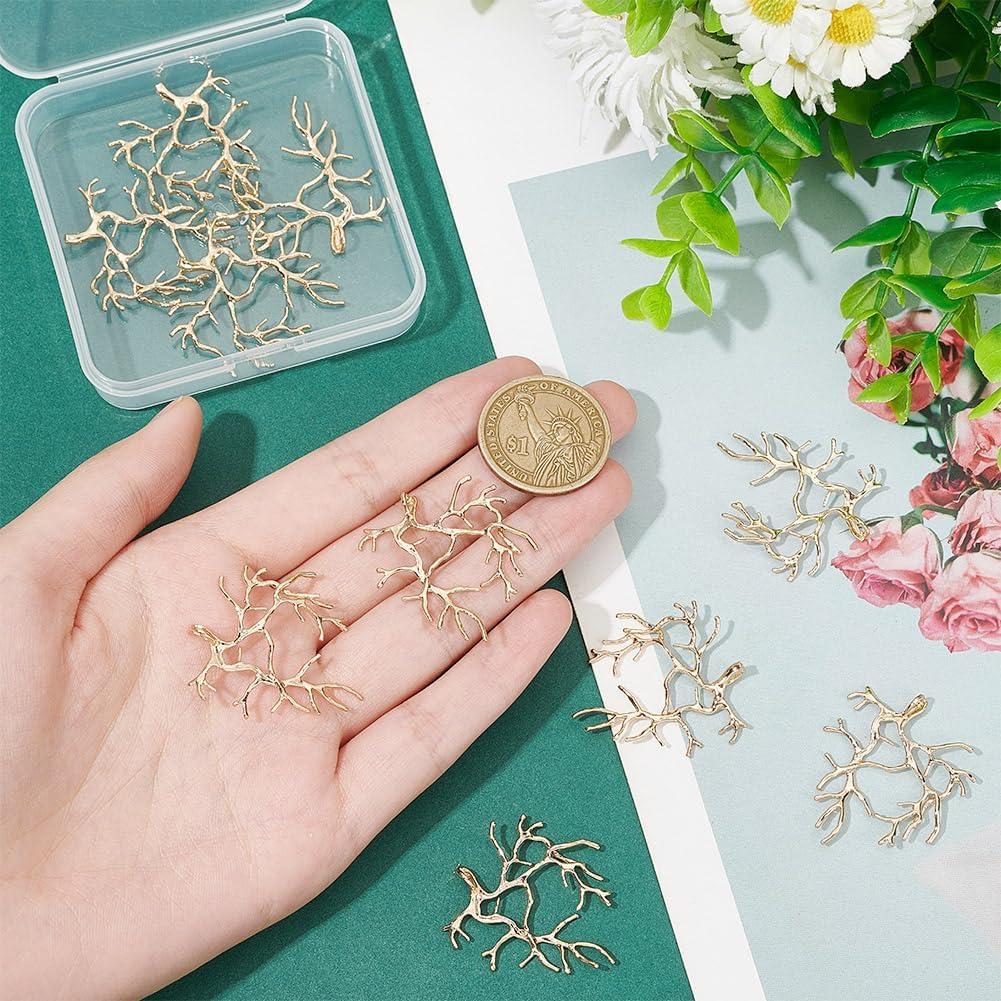 NBEADS 10 Piezas Colgantes de Garra Dorados para Joyería DIY