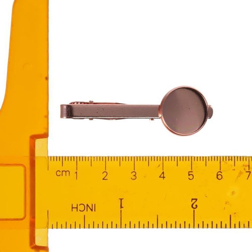 Set 8 Clips de Corbata Latón DIY 4 Colores Personalizables