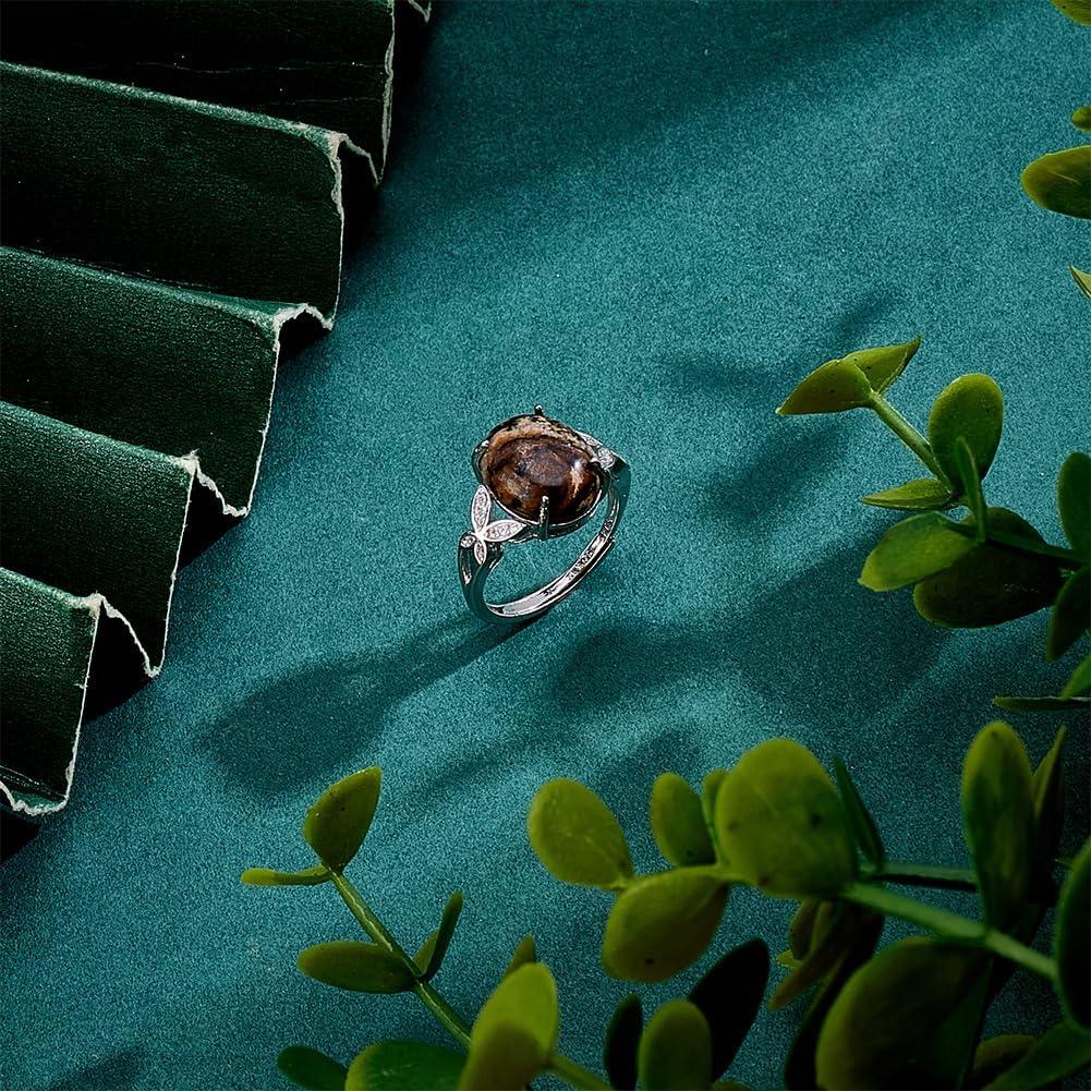 Anillo en Blanco de Plata Esterlina 925 PLIGREAT Ajustable DIY