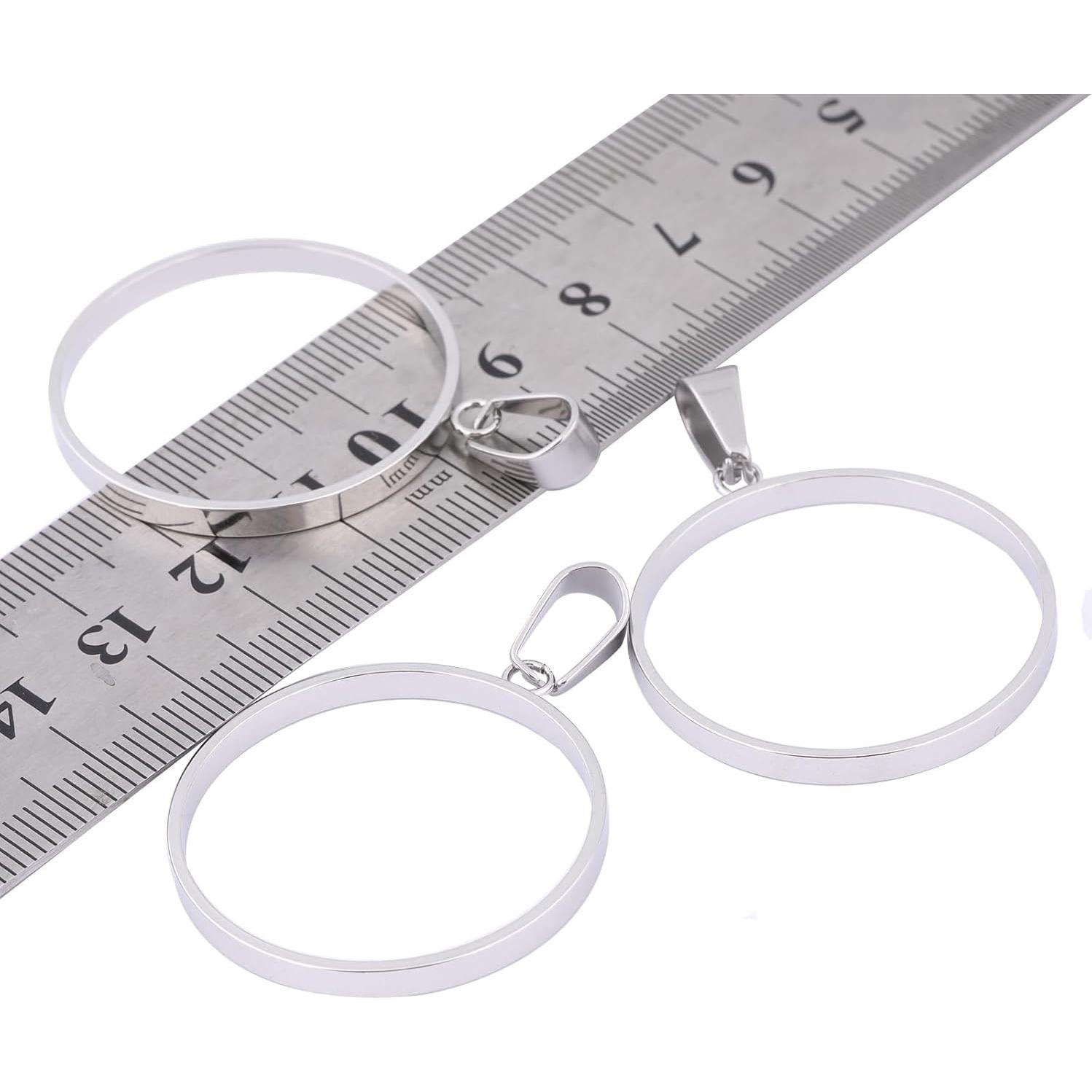 20 Marcos Abiertos de Acero Inoxidable 30mm Reidgaller