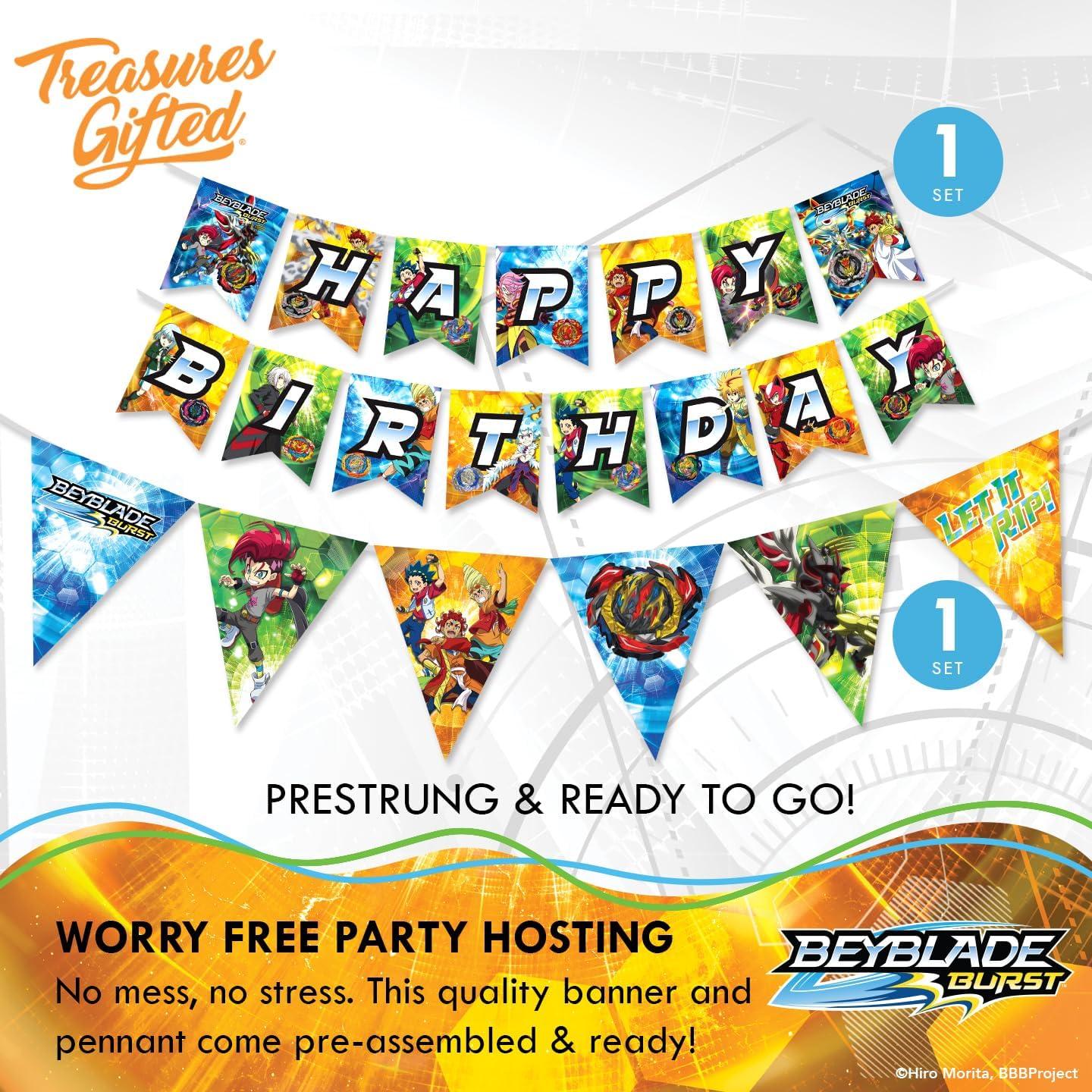 Suministros de Fiesta BEYBLADE Treasures Gifted para 24 Invitados