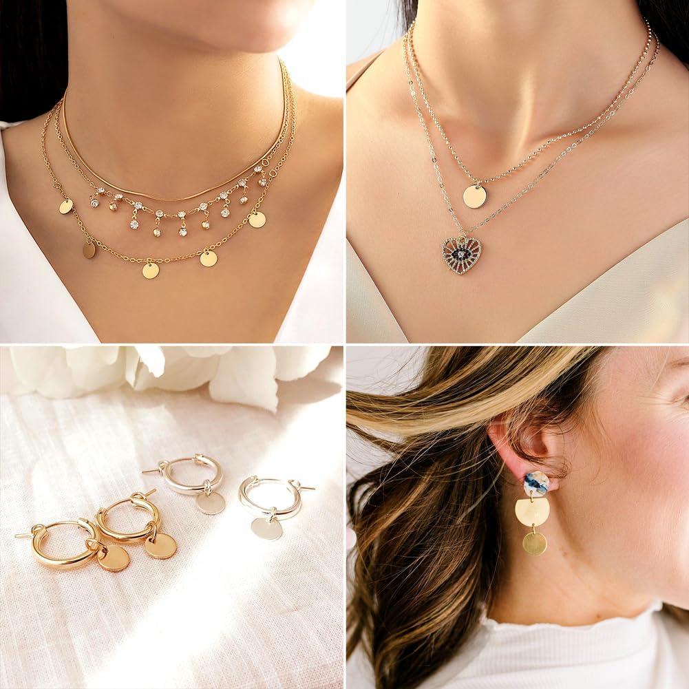 10 Placas de Acero Inoxidable 20mm para Estampado de Joyería