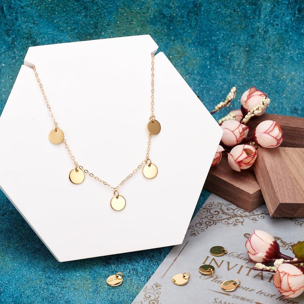 10 Placas de Acero Inoxidable 20mm para Estampado de Joyería