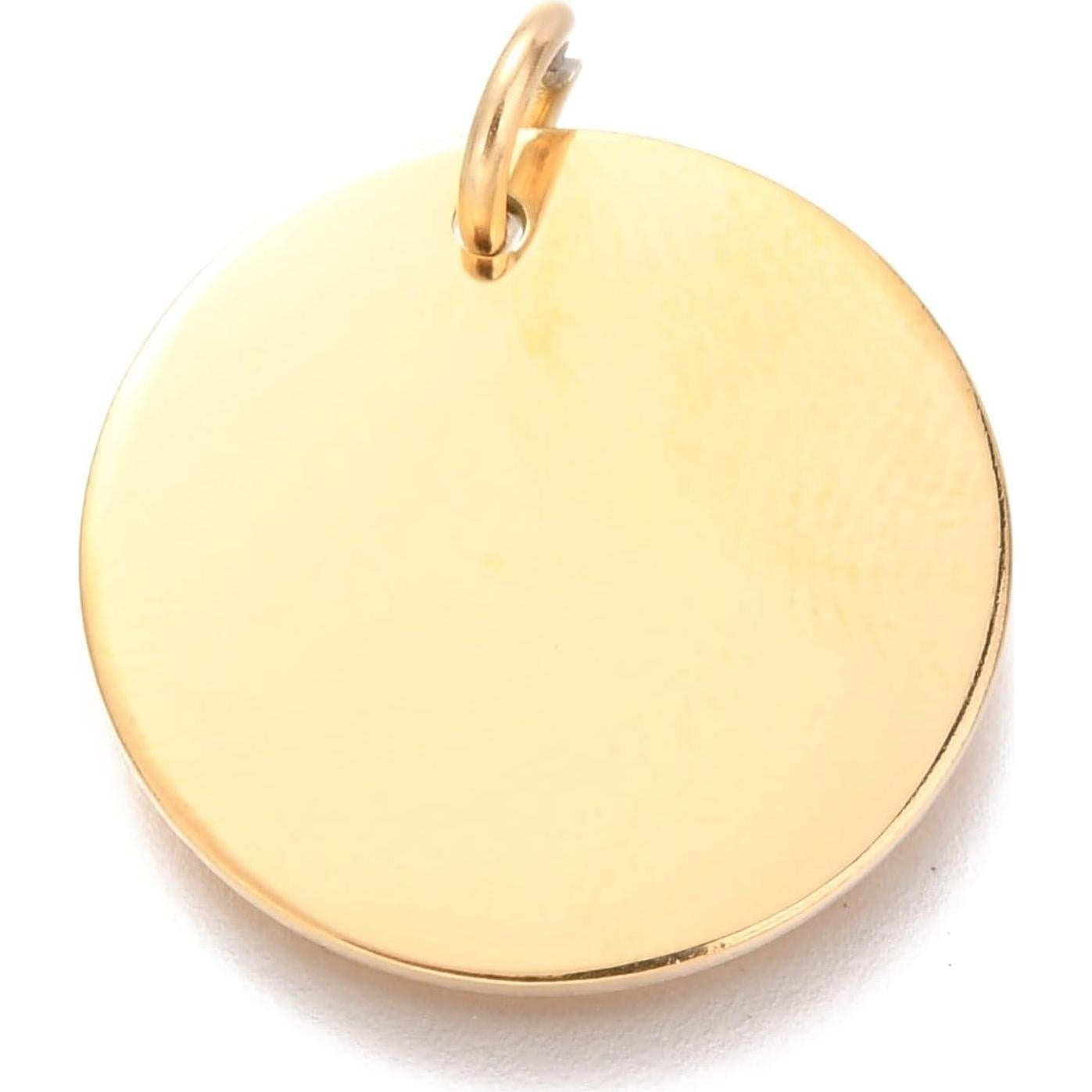 10 Placas de Acero Inoxidable 20mm para Estampado de Joyería