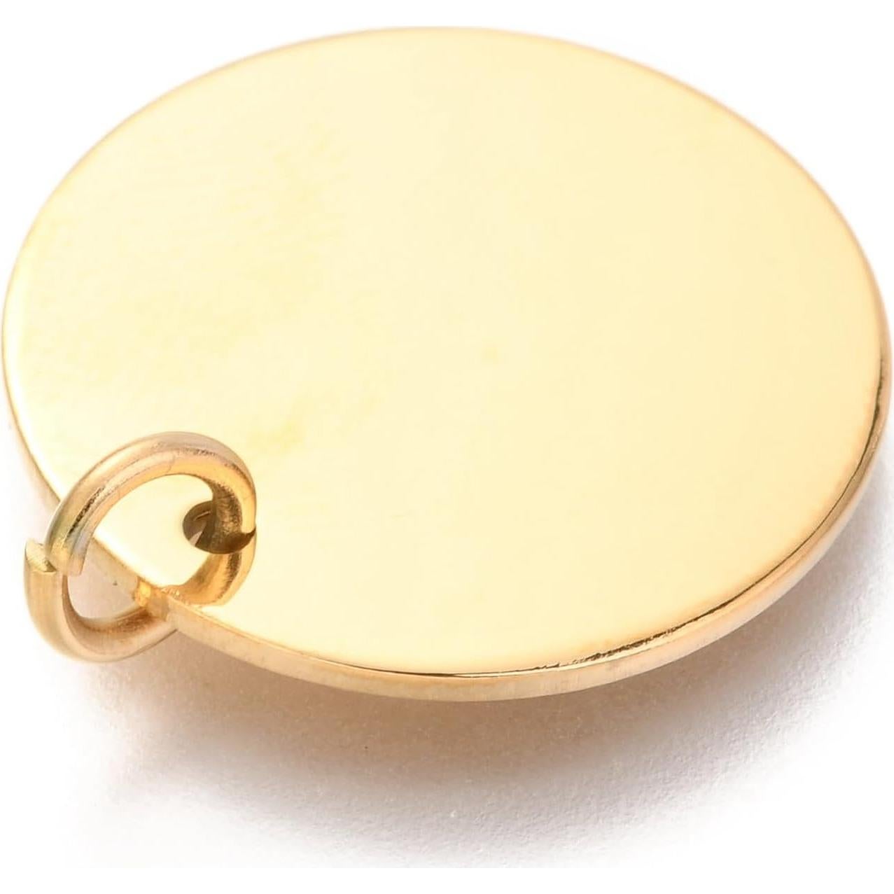 10 Placas de Acero Inoxidable 20mm para Estampado de Joyería