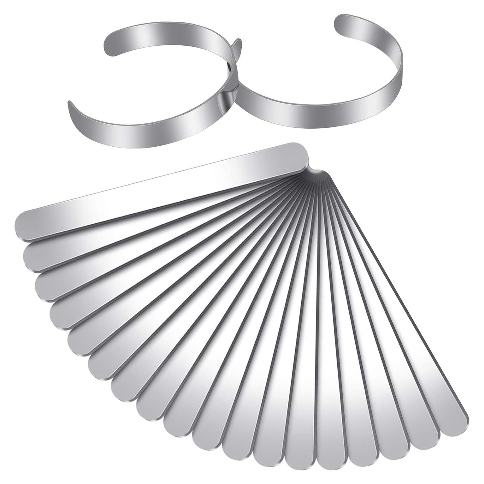 Blanks de Pulsera de Acero Inoxidable Hicarer - 18 Piezas DIY