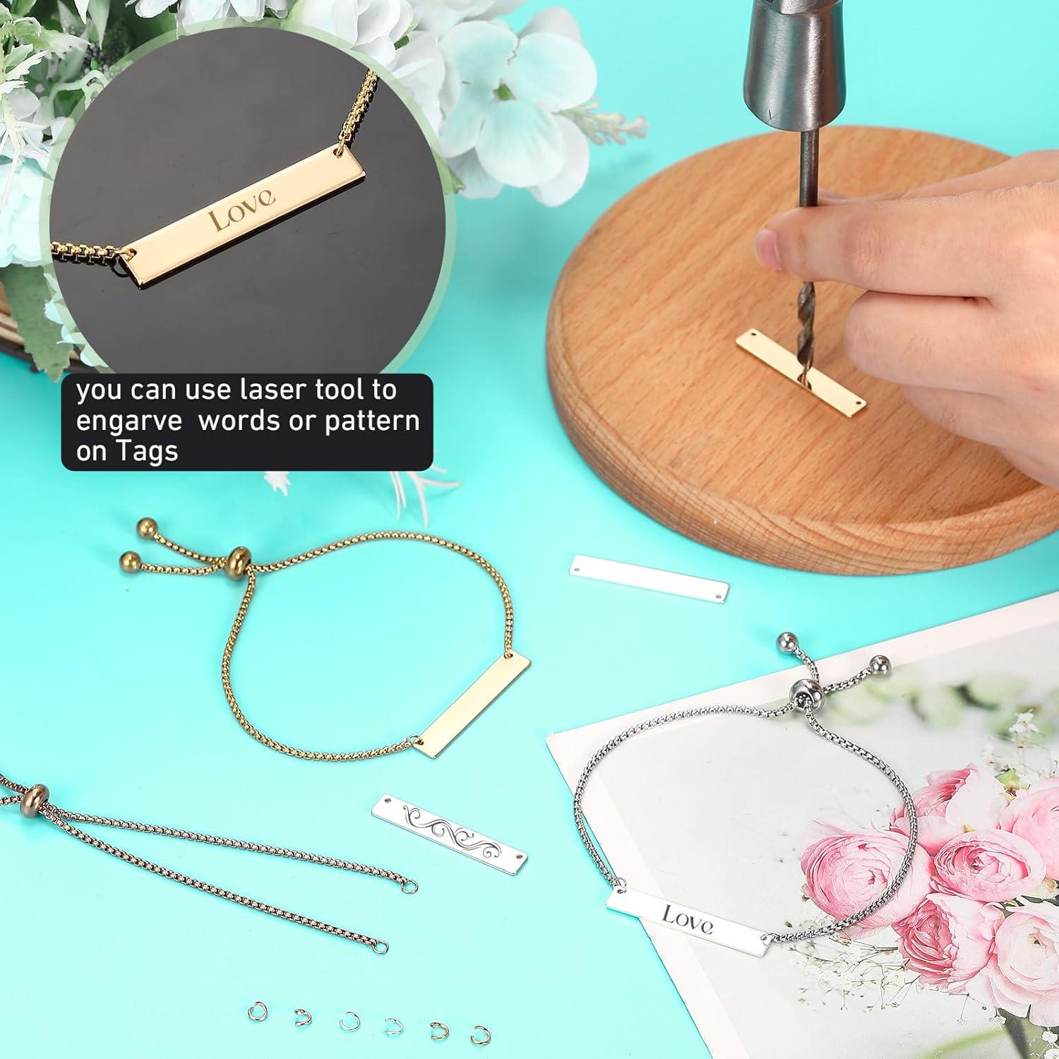 Kit DIY Pulseras Grabables Ecation 10 Piezas Ajustables