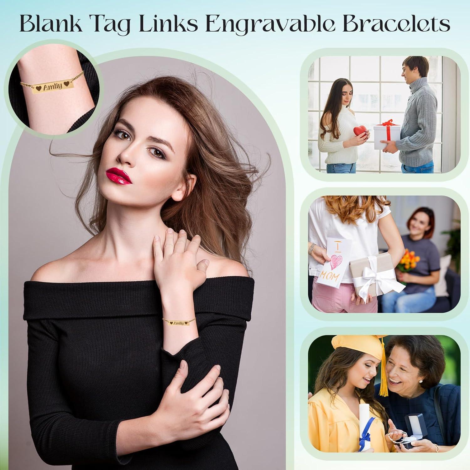 Kit DIY Pulseras Grabables Ecation 10 Piezas Ajustables