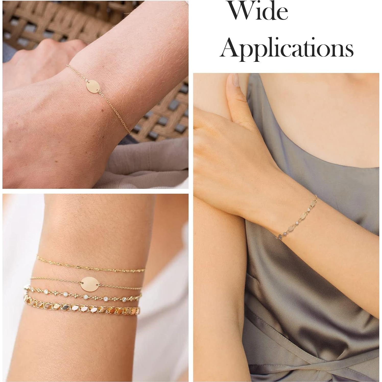 Conectores Ovalados de Latón Rellenos de Oro 14K - 6 Piezas