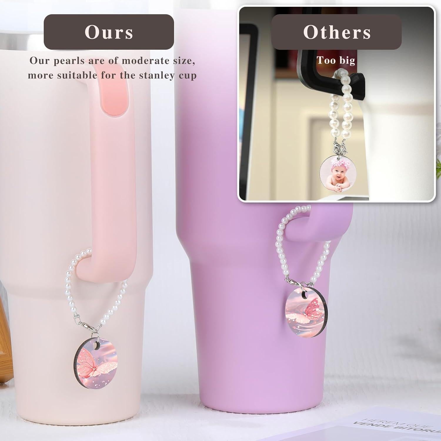 Llaveros de sublimación en blanco JNENERY 60PCS 3cm MDF