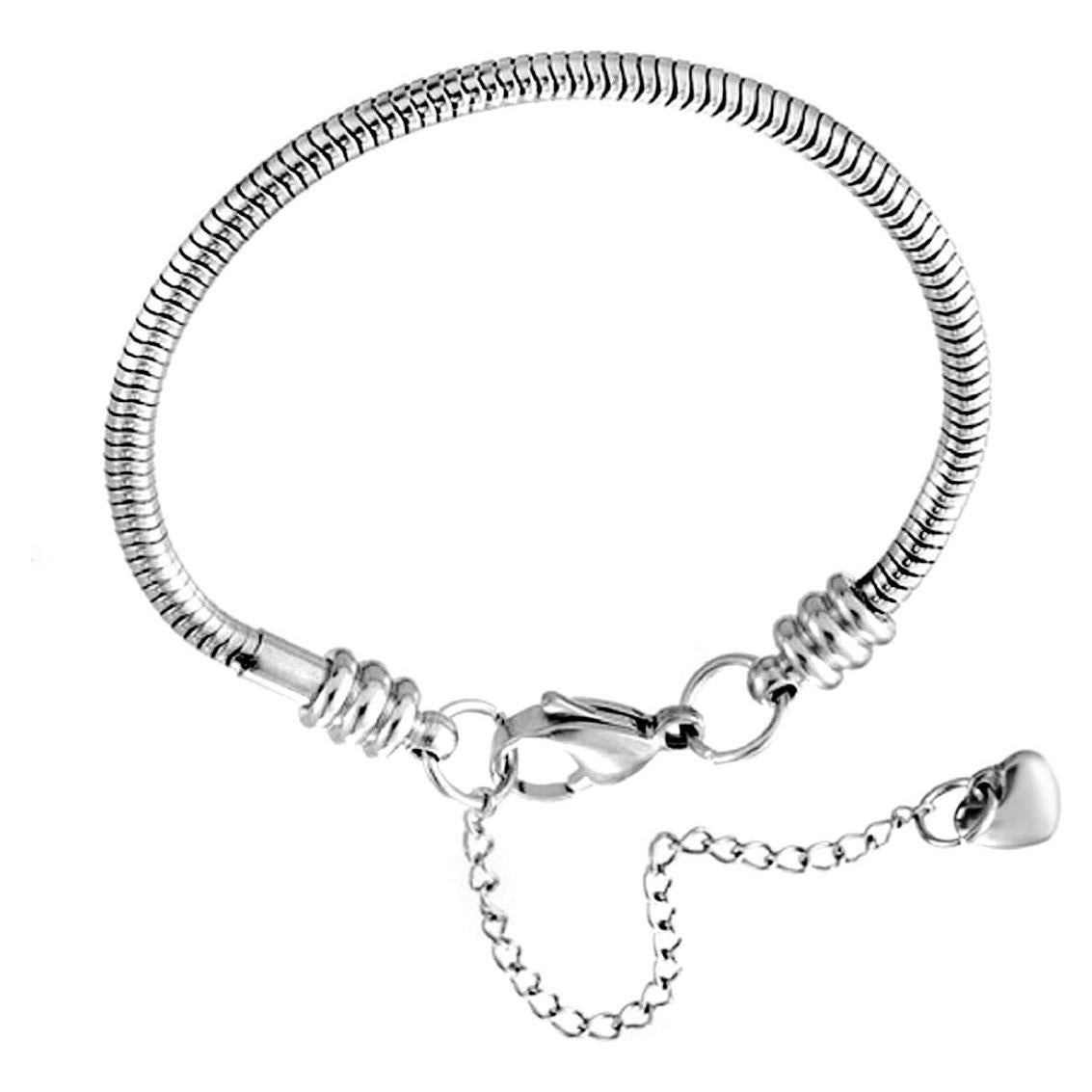 Pulsera Charm Ajustable KunBead 17 cm Acero Inoxidable