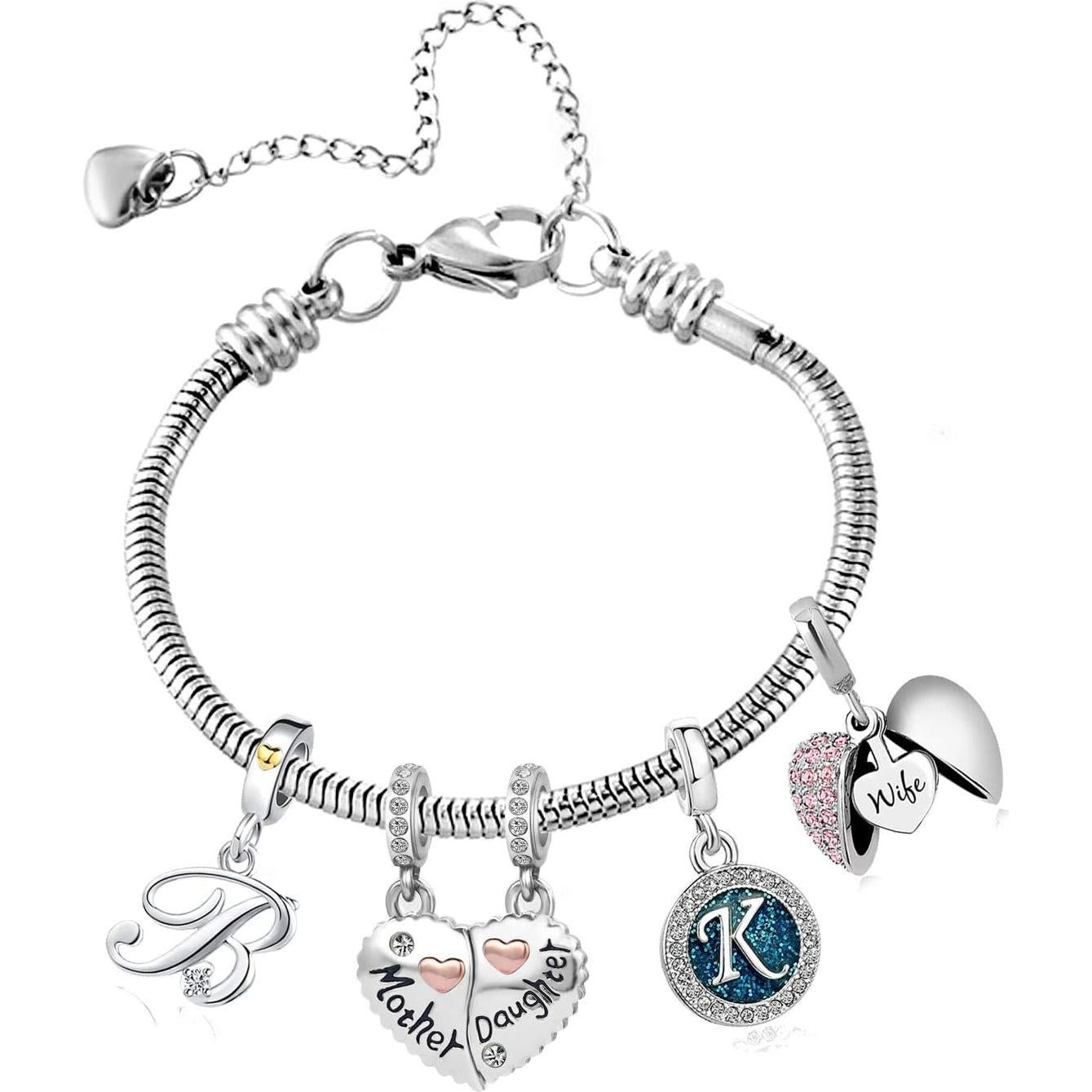 Pulsera Charm Ajustable KunBead 17 cm Acero Inoxidable