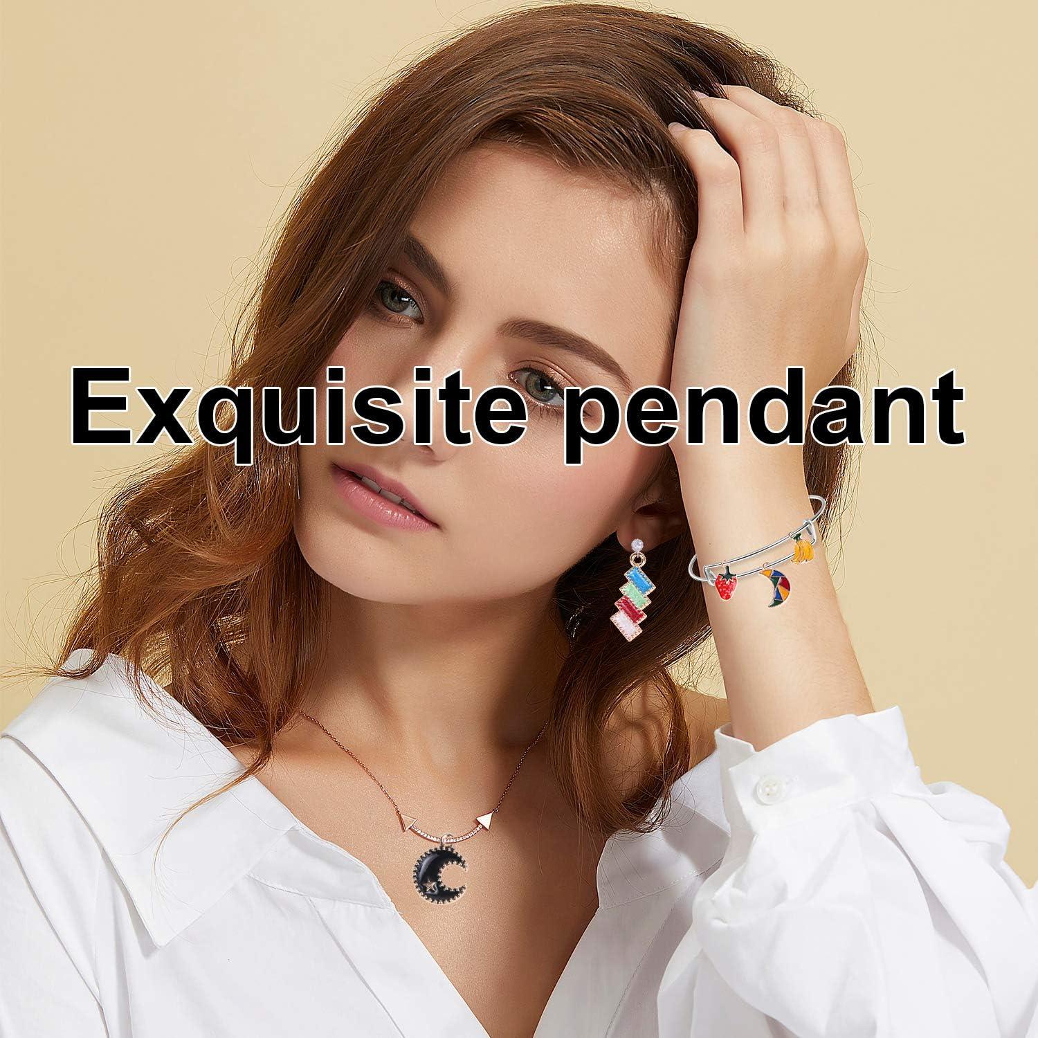 SANNIX 350 Piezas Encantos de Esmalte Dorado para Joyería DIY