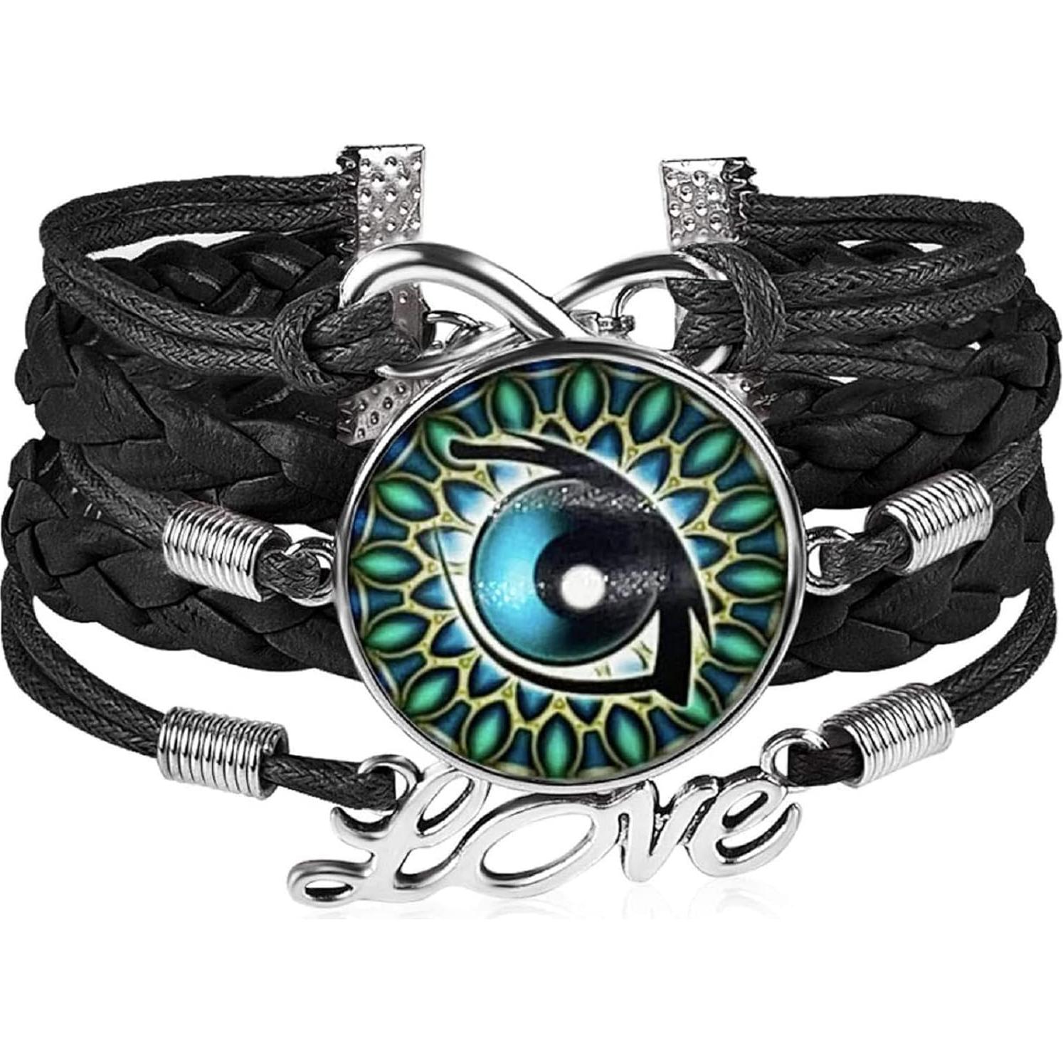 MIAO JIN 12PCS Pulsera de Cuero Ajustable 25mm para Niños