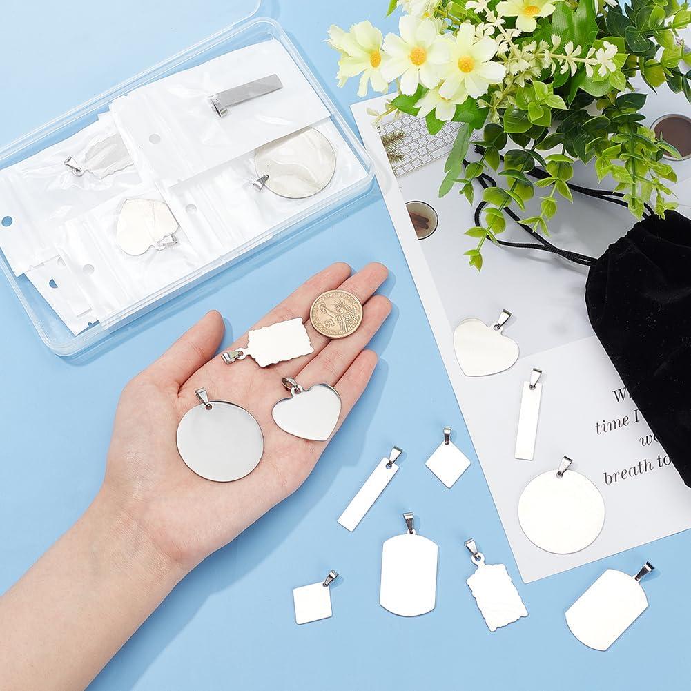 Plantillas de Acero Inoxidable BENECREAT 30 Piezas para Joyería