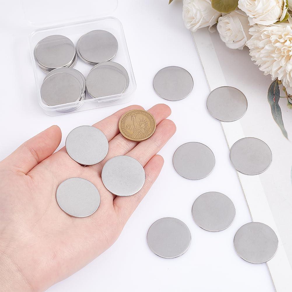 Etiquetas de Sello Planas Redondas PH PandaHall 30 pcs 30mm