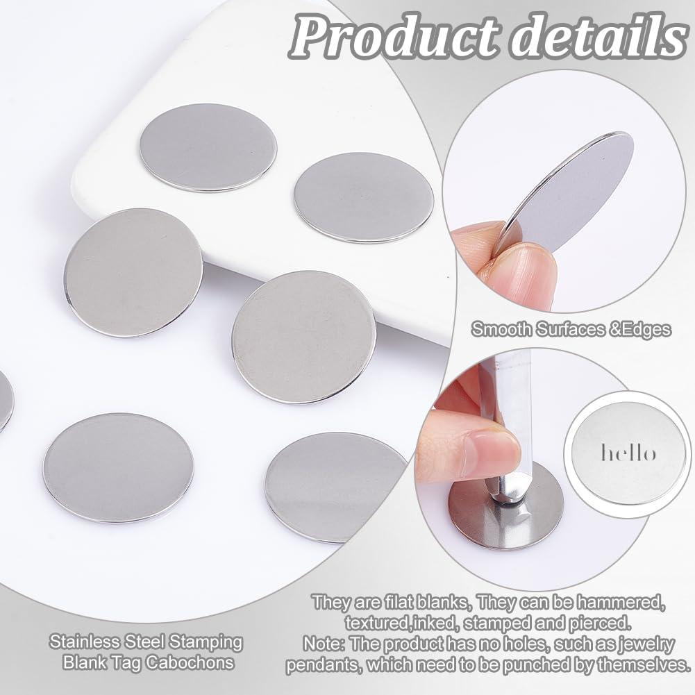 Etiquetas de Sello Planas Redondas PH PandaHall 30 pcs 30mm