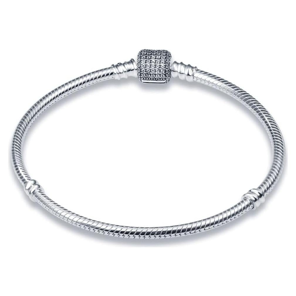Pulsera de Encanto KUNSIR de Plata Esterlina 925 para Mujeres