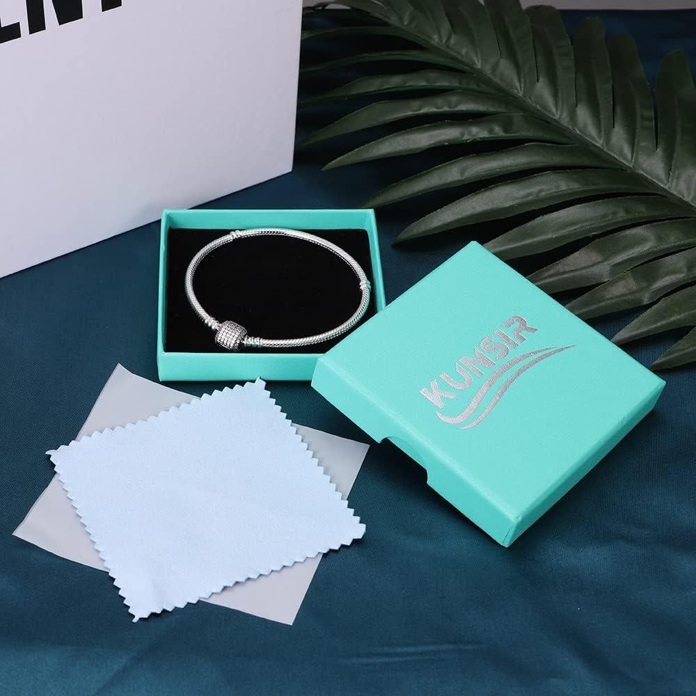 Pulsera de Encanto KUNSIR de Plata Esterlina 925 para Mujeres