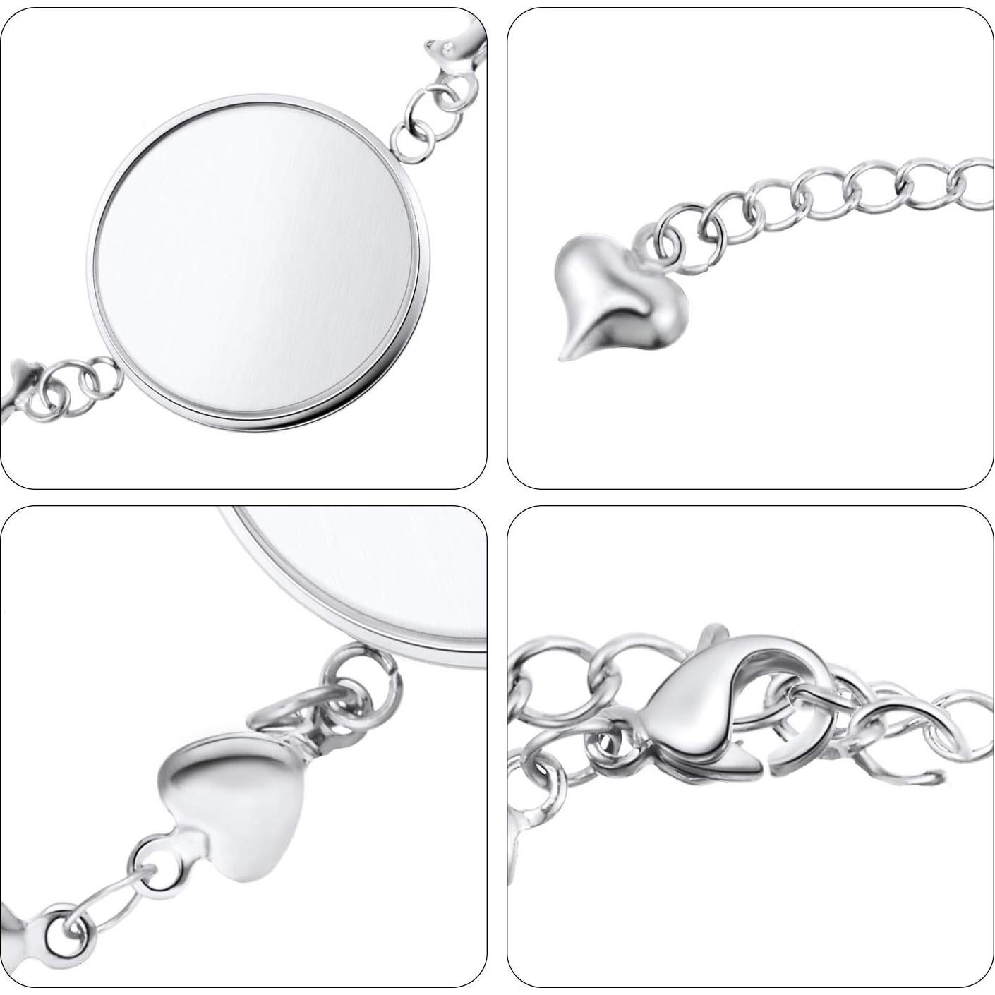 Kit de Joyería Hicarer: 20 Pulseras Bezel 20mm + 20 Cabochones