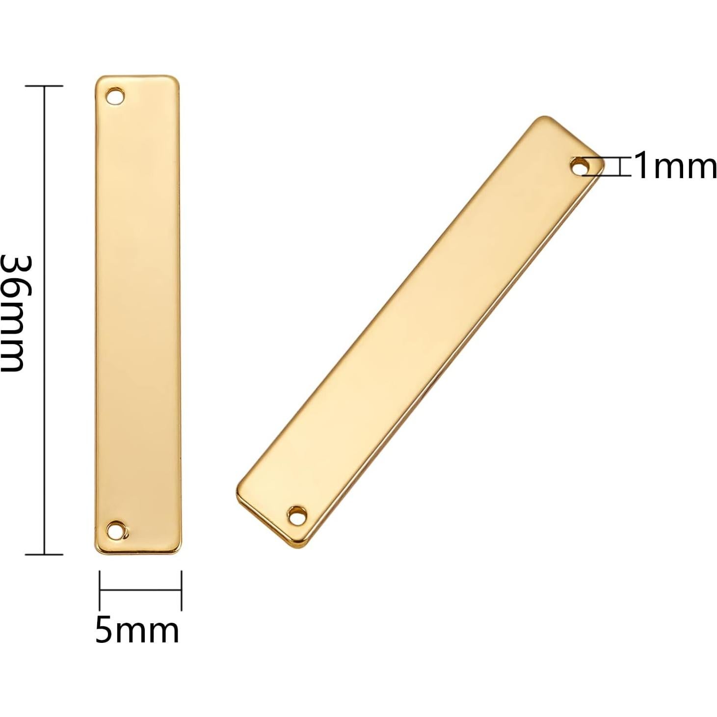 Etiquetas en Blanco Rectangulares BEEFLYING 20 Pcs para Joyería