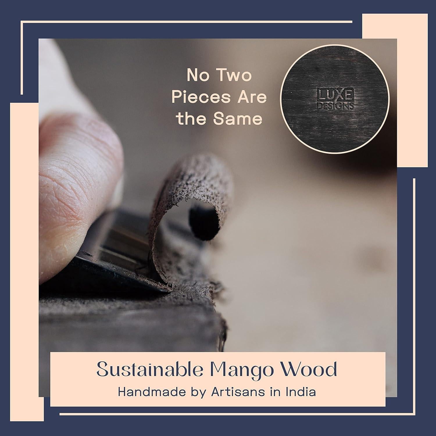 Caja Organizadora de Cables Luxe Designs - Negra Rústica