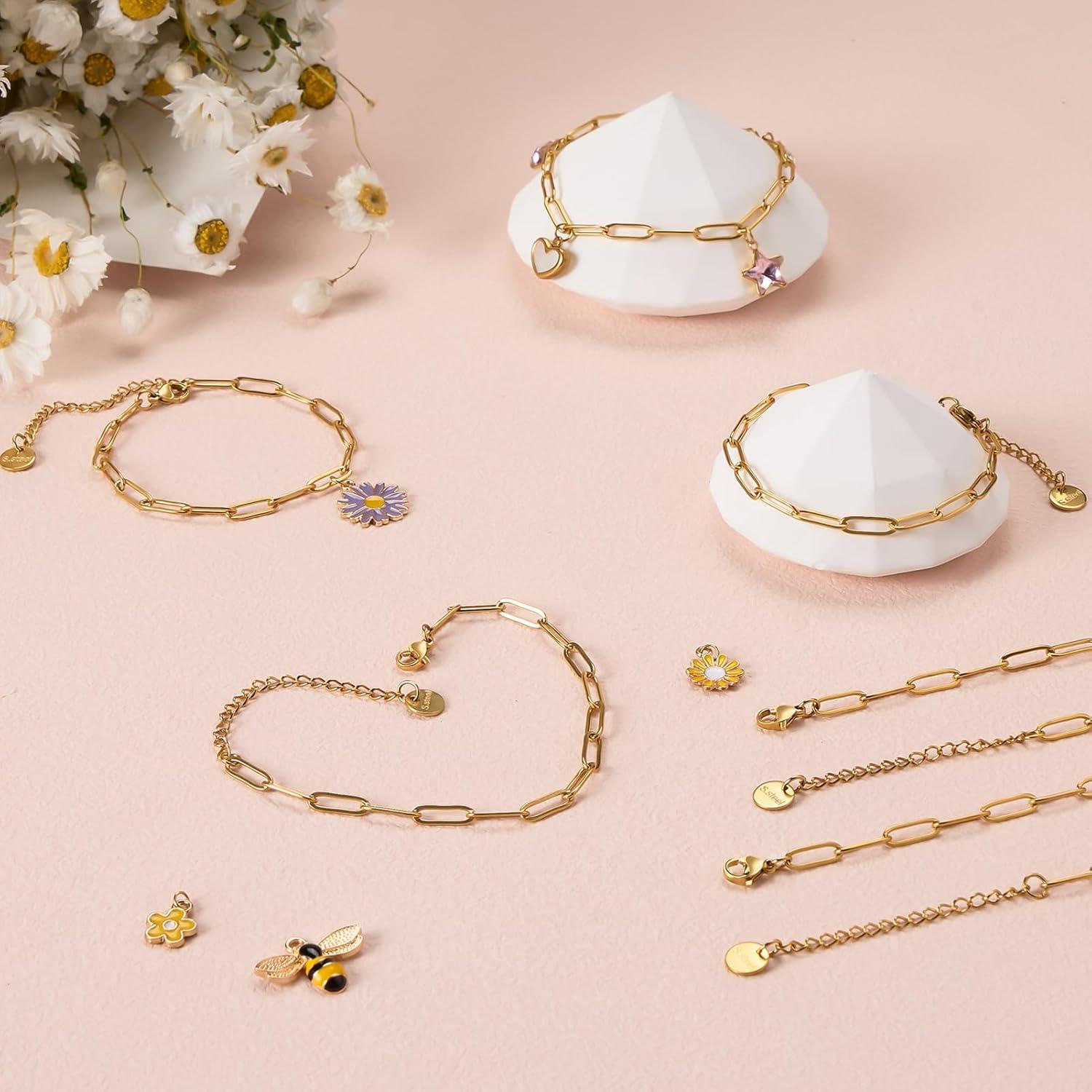 Juego de Cadenas de Pulsera UMAOKANG 10 Piezas Acero Inoxidable