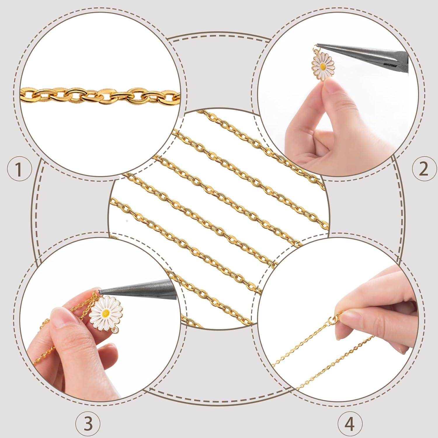 Cadenas de Collar Lemonkey 24 Unidades 45.72 cm Oro y Plata