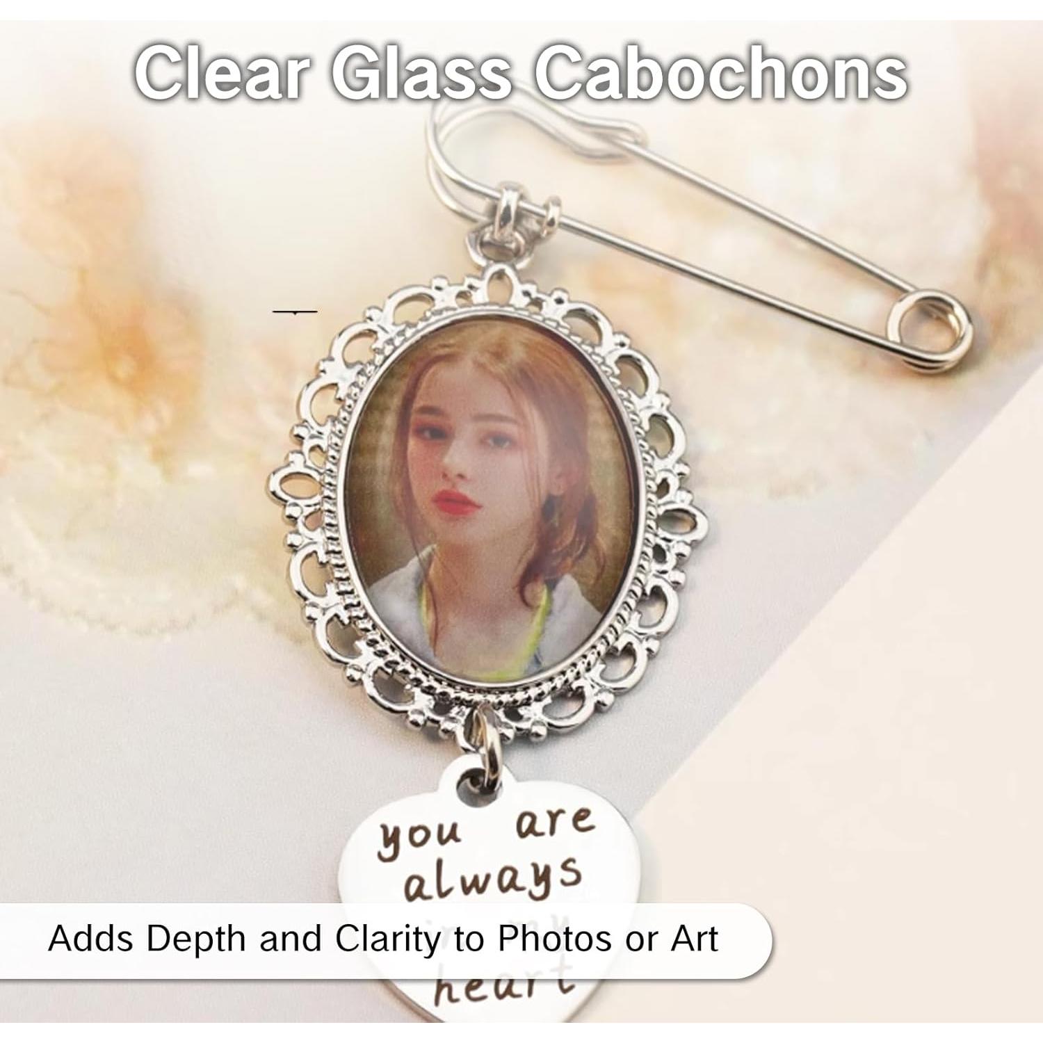 Juego de 20 Piezas de Cabochones y Bandejas Ovaladas UAIAGM