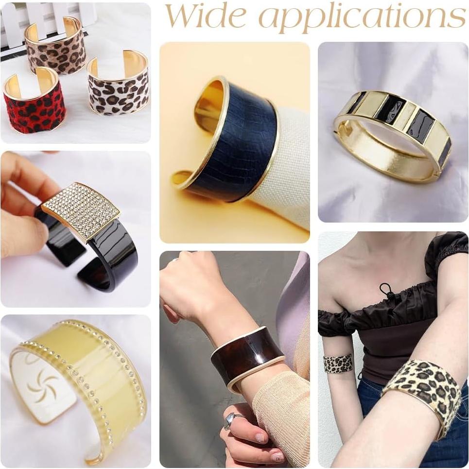 Pulseras de Aleación UNICRAFTALE 2pcs Estilo Punk 34.5mm