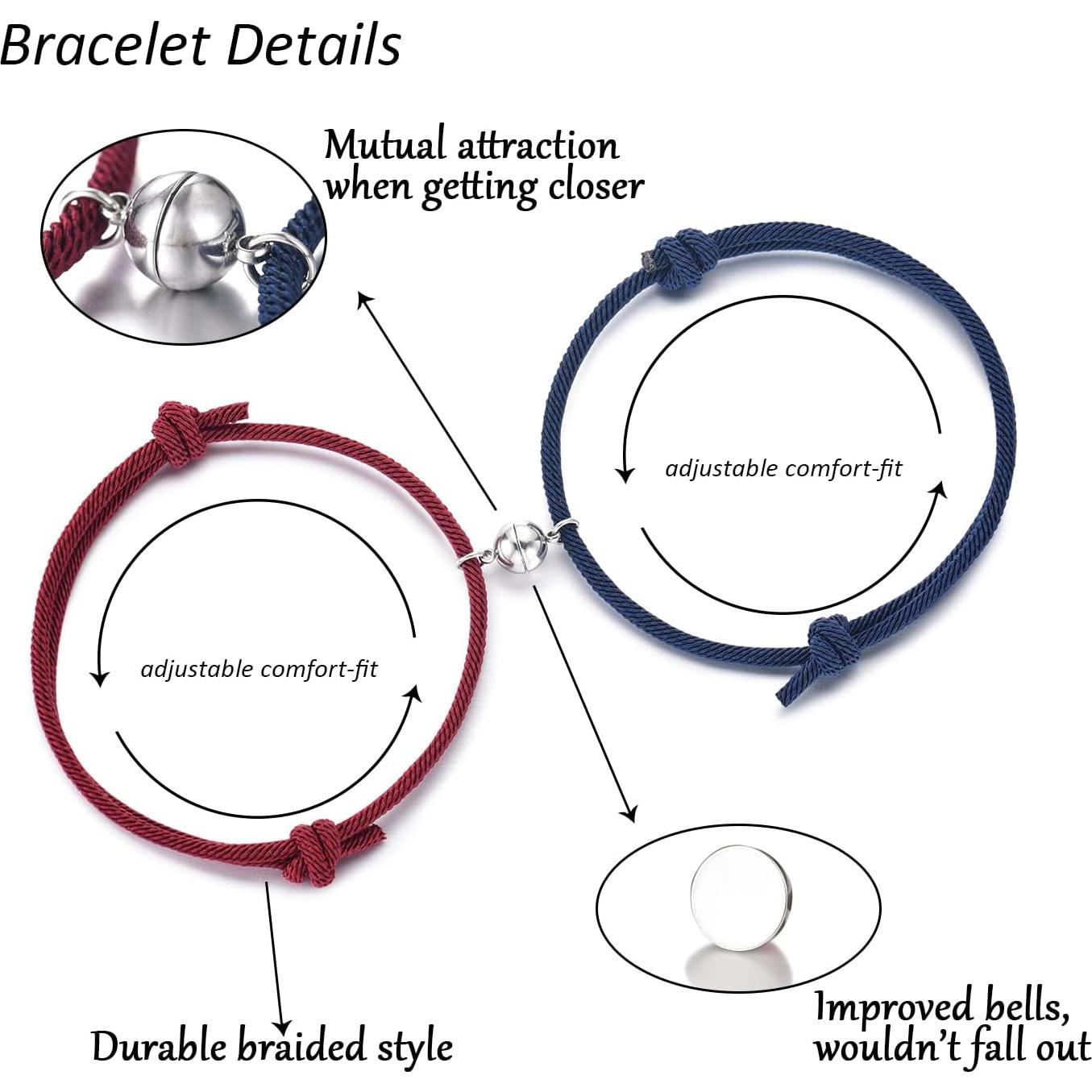 Conjunto de Pulseras para Parejas R&H Joyería Ajustables