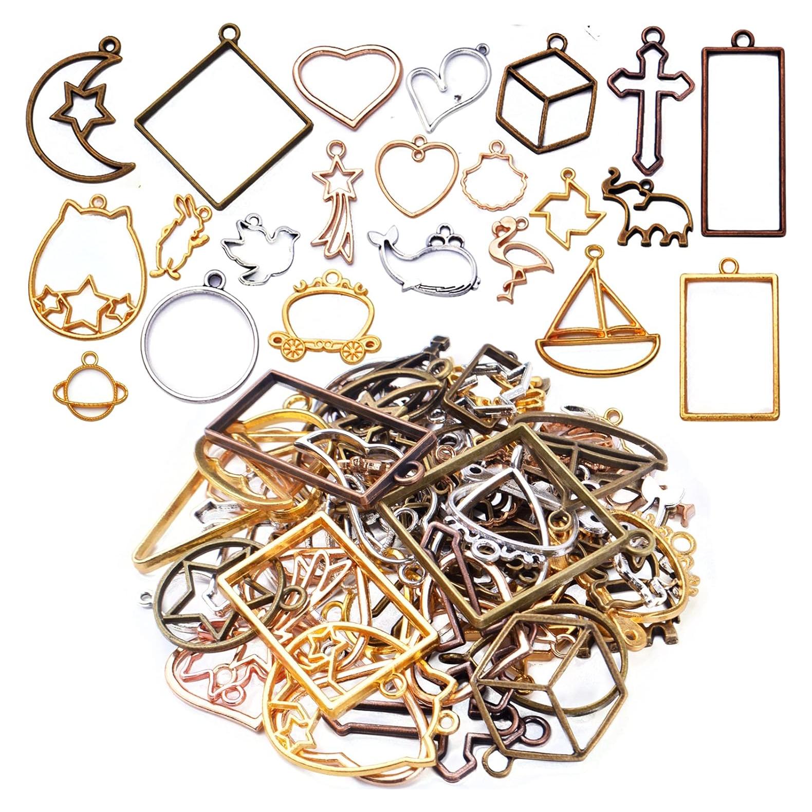 100g Marcos Bezel Abiertos Hmjpng para Joyería DIY