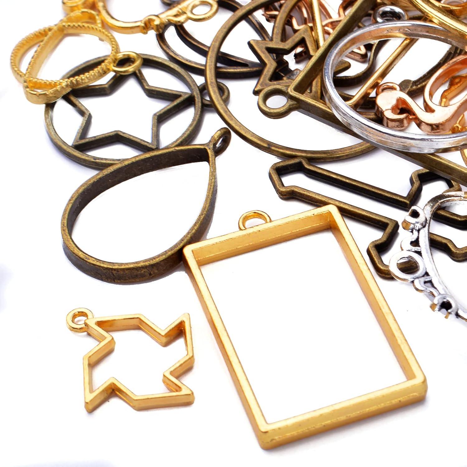 100g Marcos Bezel Abiertos Hmjpng para Joyería DIY