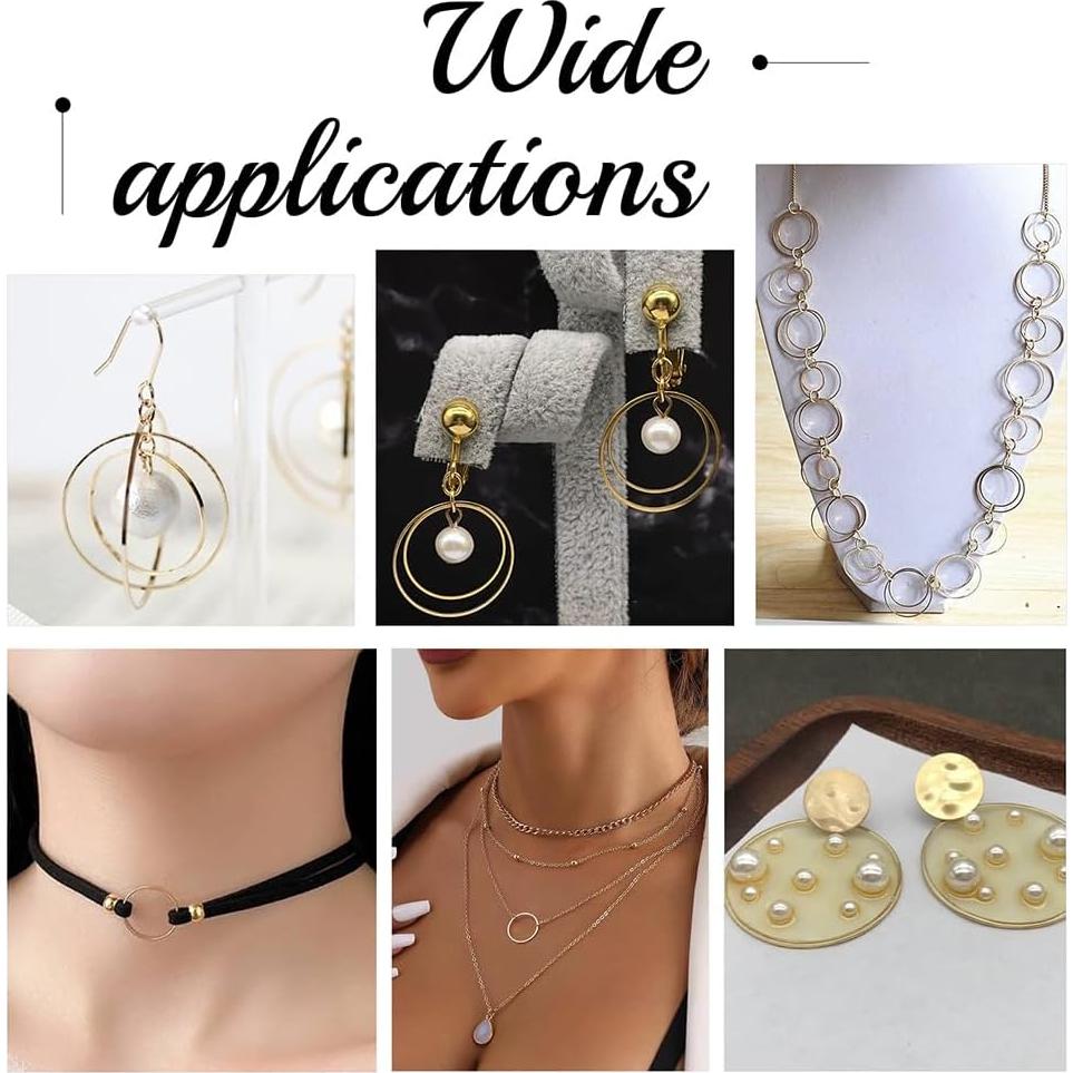 240 Pcs Colgantes Bezel Abierto PH PandaHall 10-25mm Dorado/Plata