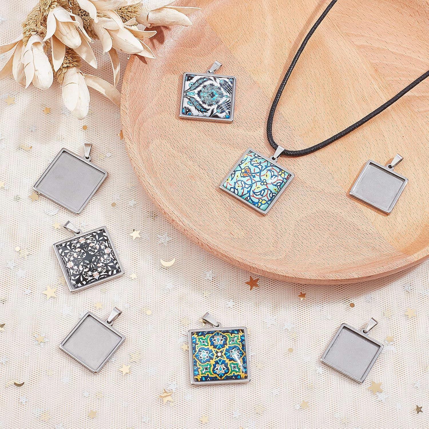 Bandejas Bezel Cuadradas 20x20mm y 25x25mm UNICRAFTALE