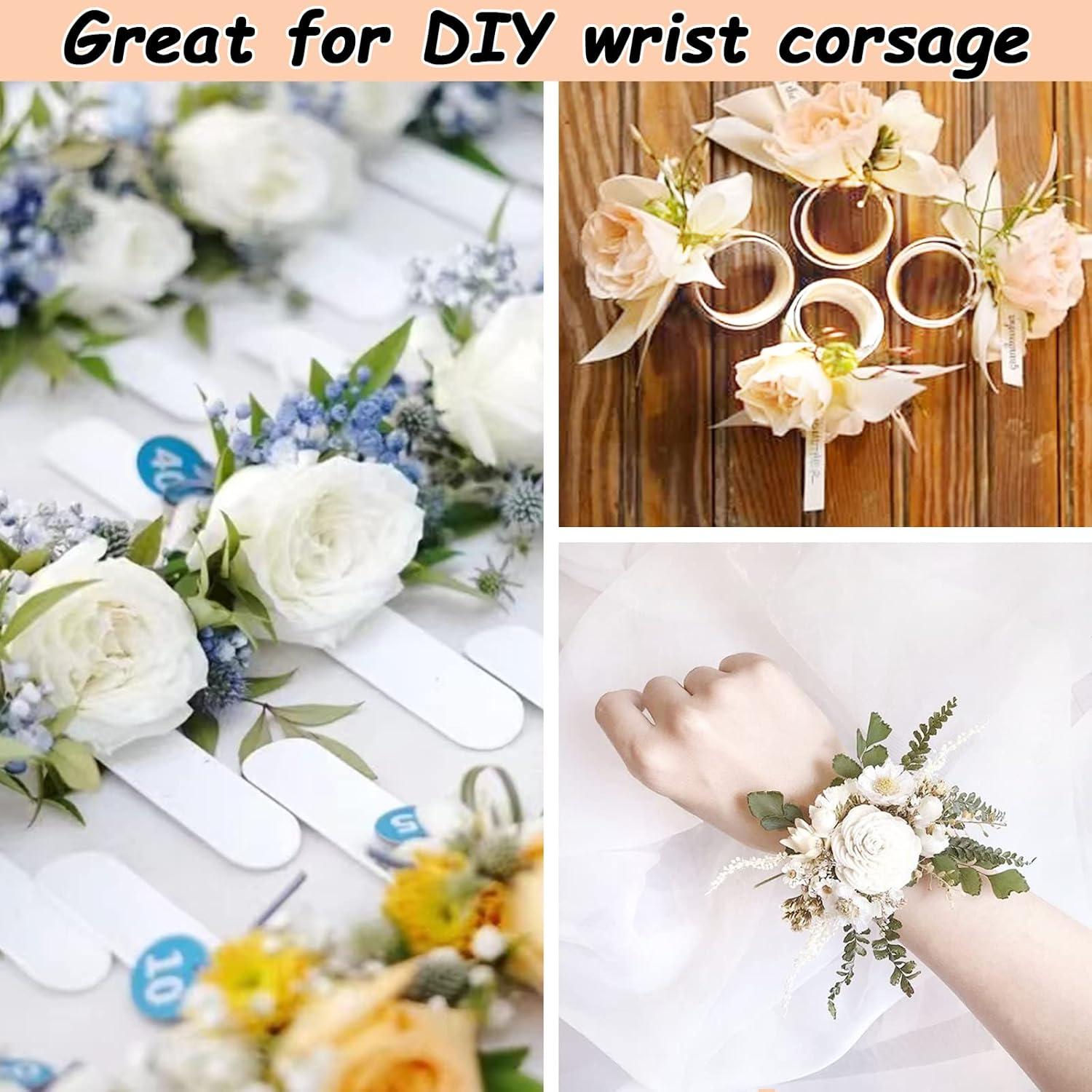 Paquete de 42 Pulseras de Golpe Blancas HappyHapi 22x3cm DIY