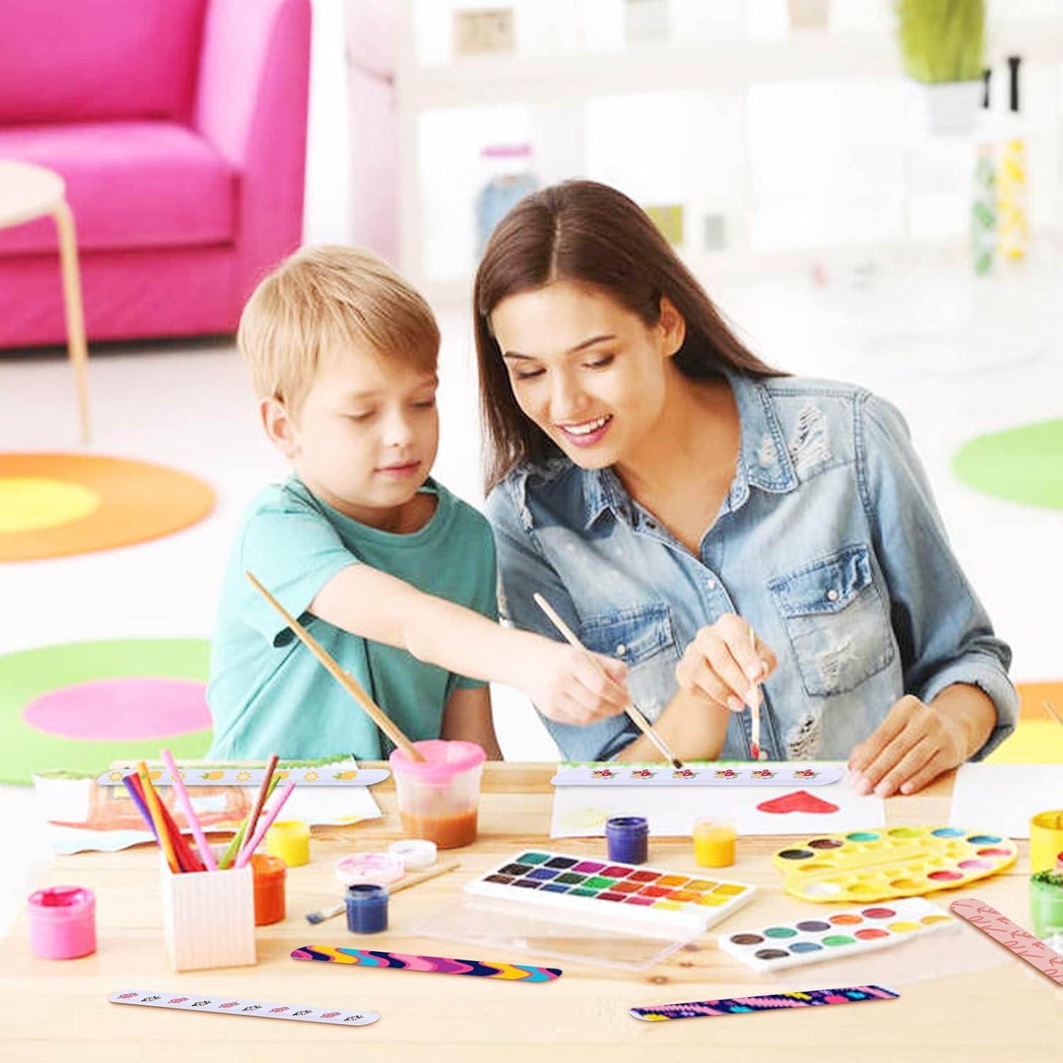 Paquete de 42 Pulseras de Golpe Blancas HappyHapi 22x3cm DIY