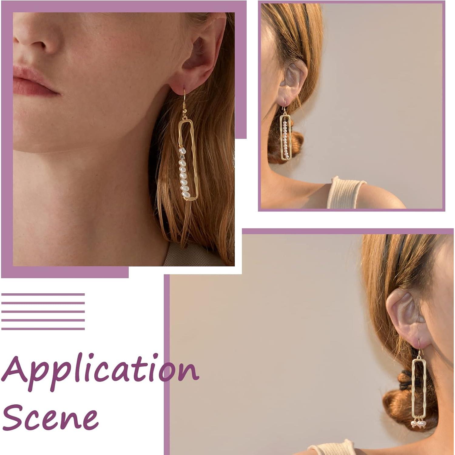 10 Encantos Rectangulares Huecos PandaHall para Joyería DIY