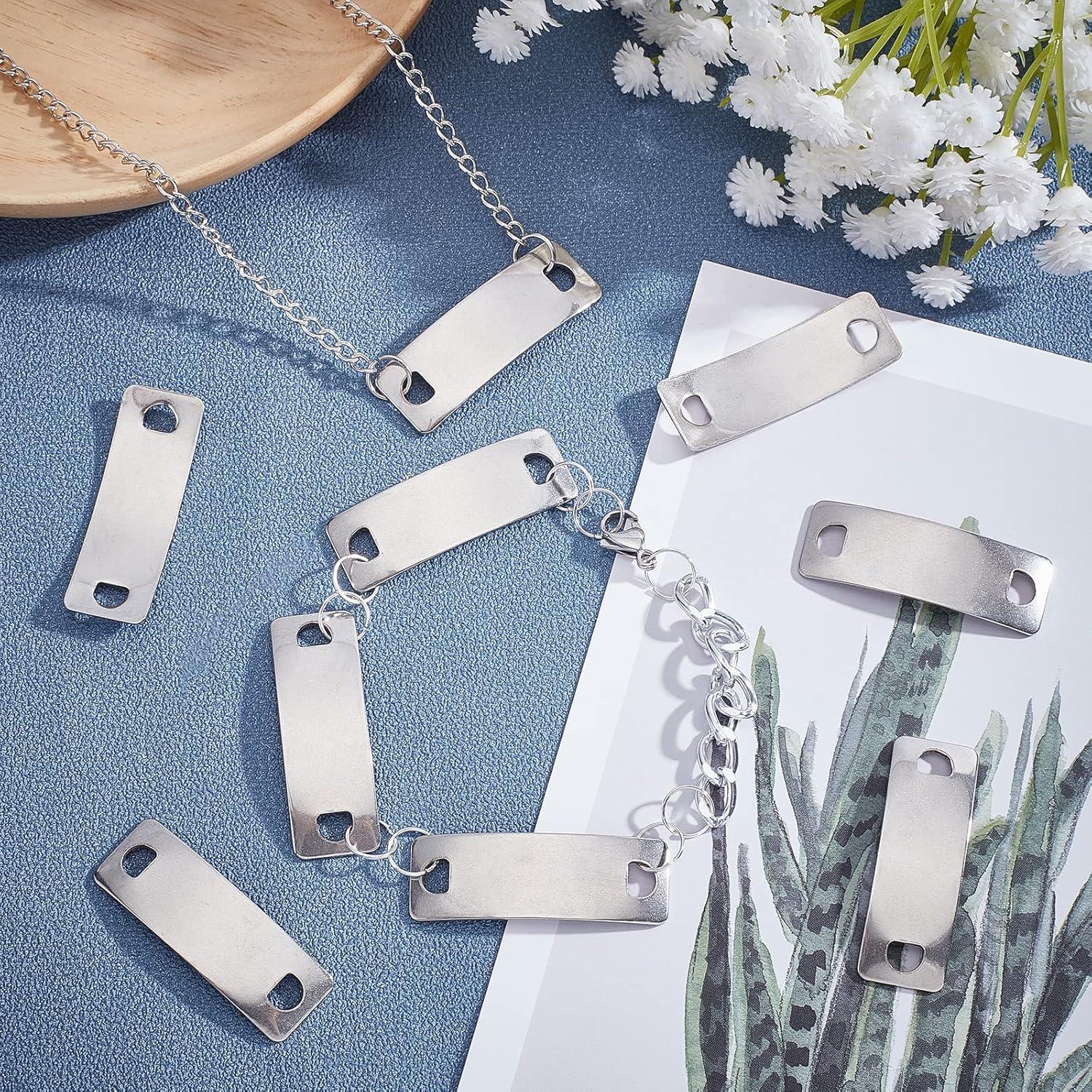 Etiquetas en Blanco Curvadas UNICRAFTALE 40pcs Acero Inoxidable