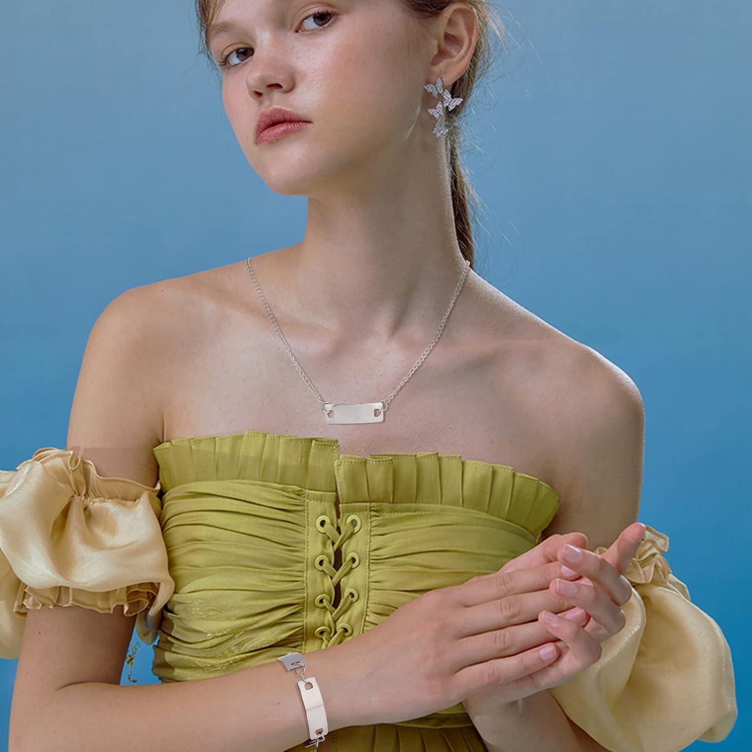 Etiquetas en Blanco Curvadas UNICRAFTALE 40pcs Acero Inoxidable