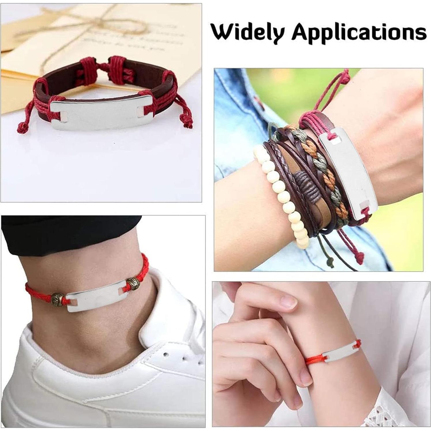 Etiquetas en Blanco Curvadas UNICRAFTALE 40pcs Acero Inoxidable