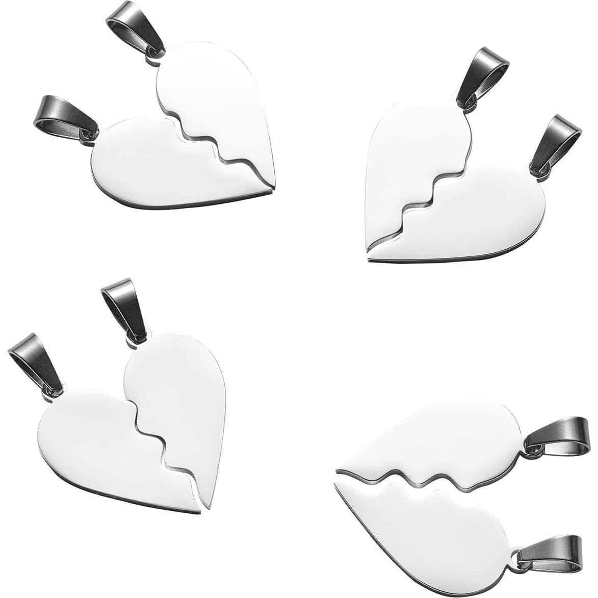 Set de Plantillas Corazón Roto DanLingJewelry 26x25.5mm